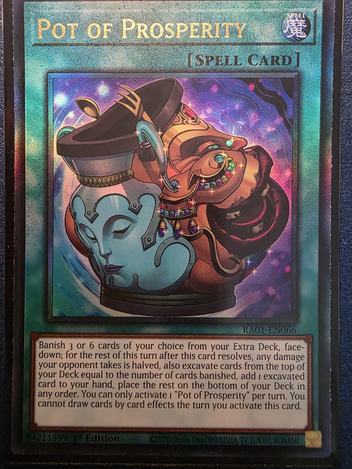 Pot of Prosperity, RA01-EN066, Ultimate Rare Yu-Gi-Oh Pot of Prosperity, RA01-EN066, Ultimate Rare Yu-Gi-Oh