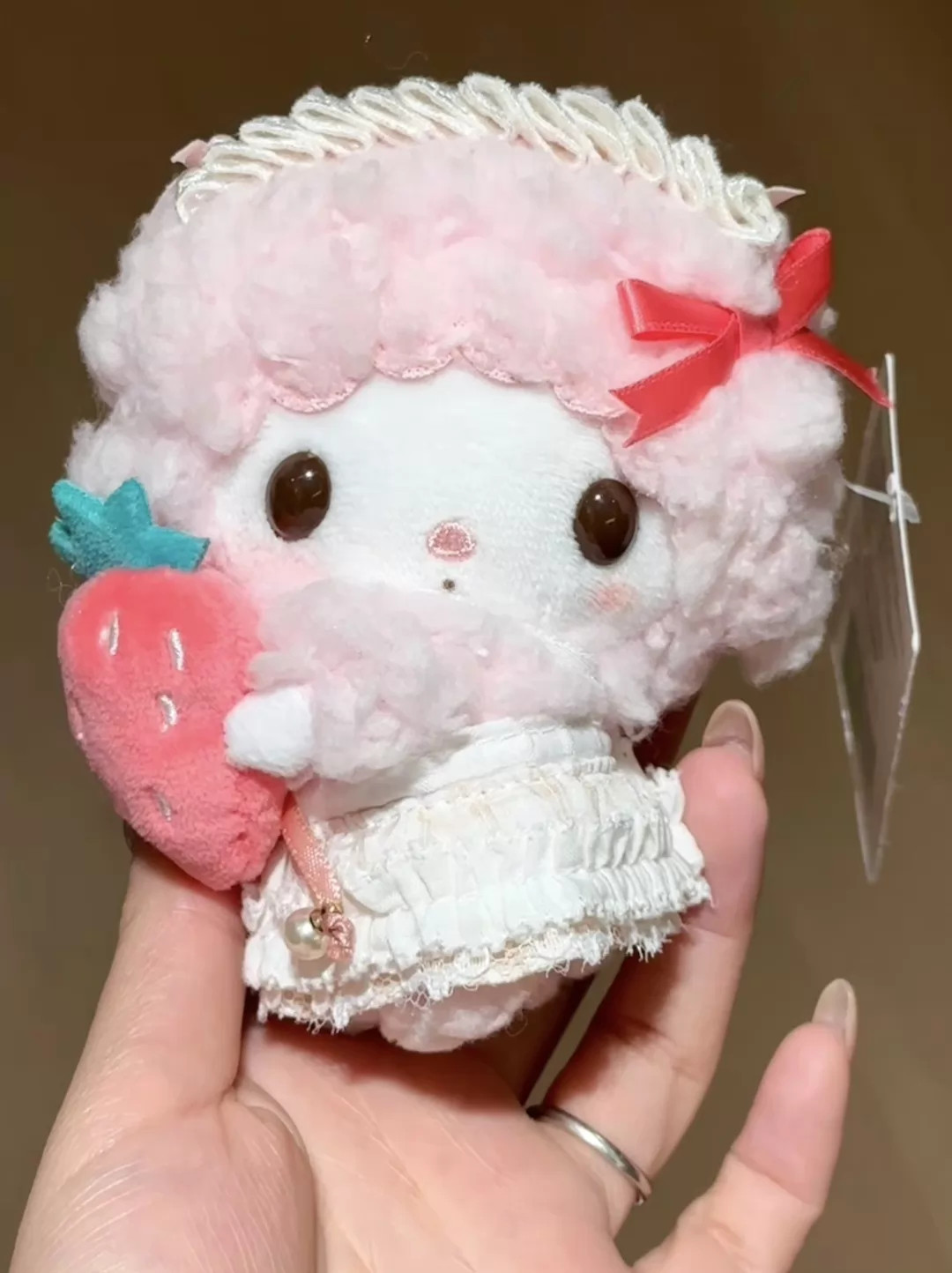 Sanrio My Sweet Piano Strawberry Keychain Plush Doll Gift Kids Toy