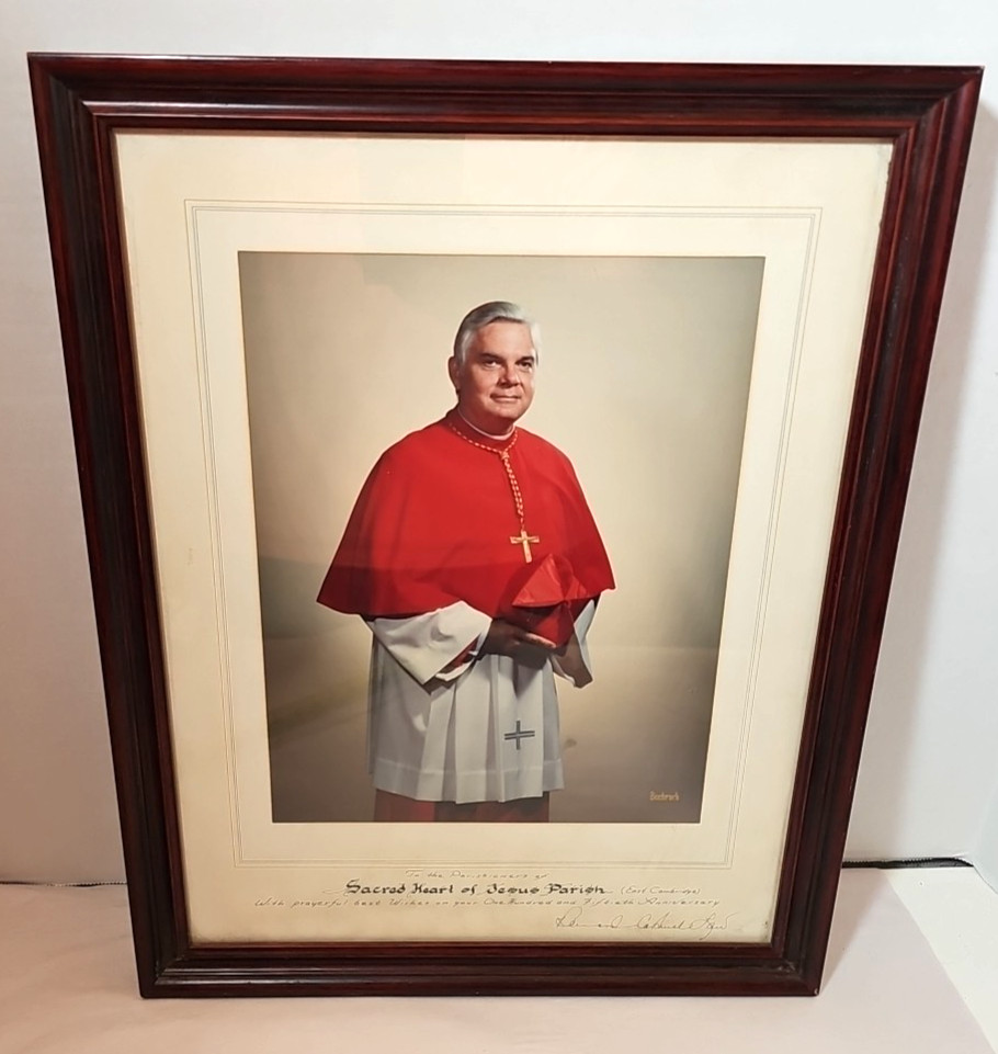 Bernard Francis Law d. 2017 Signed 8.5\