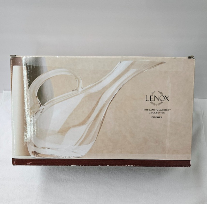 Lenox Tuscany Classics Collection Pitcher Clear Glass (A11)