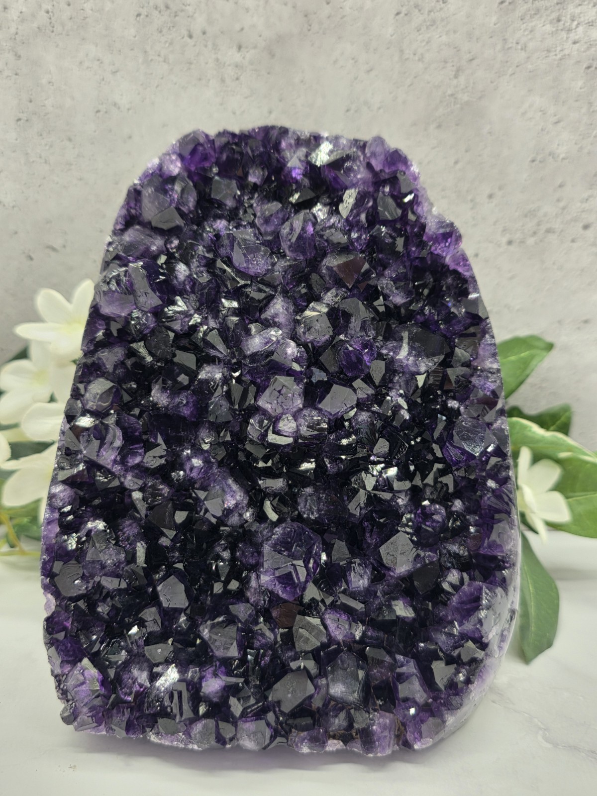 Uruguay Amethyst Cluster 5lb 14oz Deep Purple Crystal Cathedral 5.5