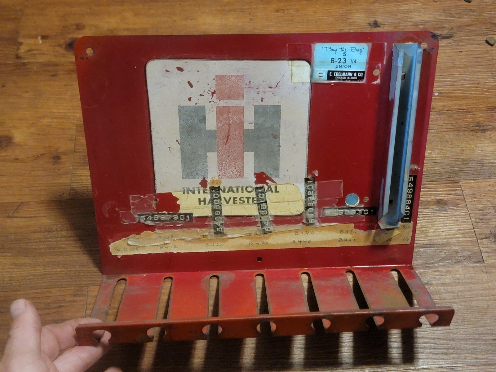International Harvester IH Hydraulic Brake line display rack Vtg Has And Oil