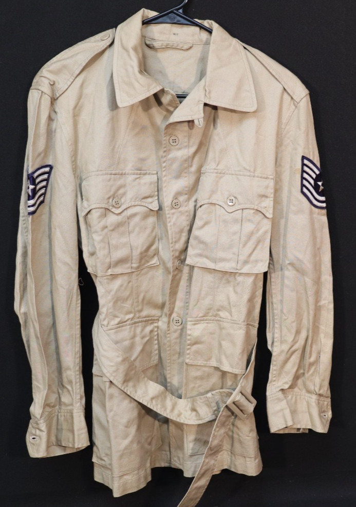 Vietnam War USAF Air Force Jacket Tan Cotton Tropical 
