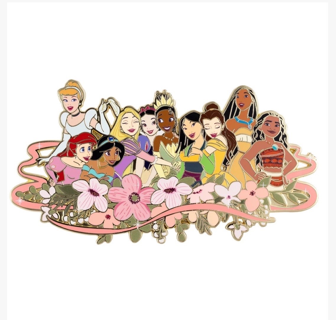 PRESALE Pink A La Mode PALM Disney Princess Jumbo Collectible Trading Pin LE 500