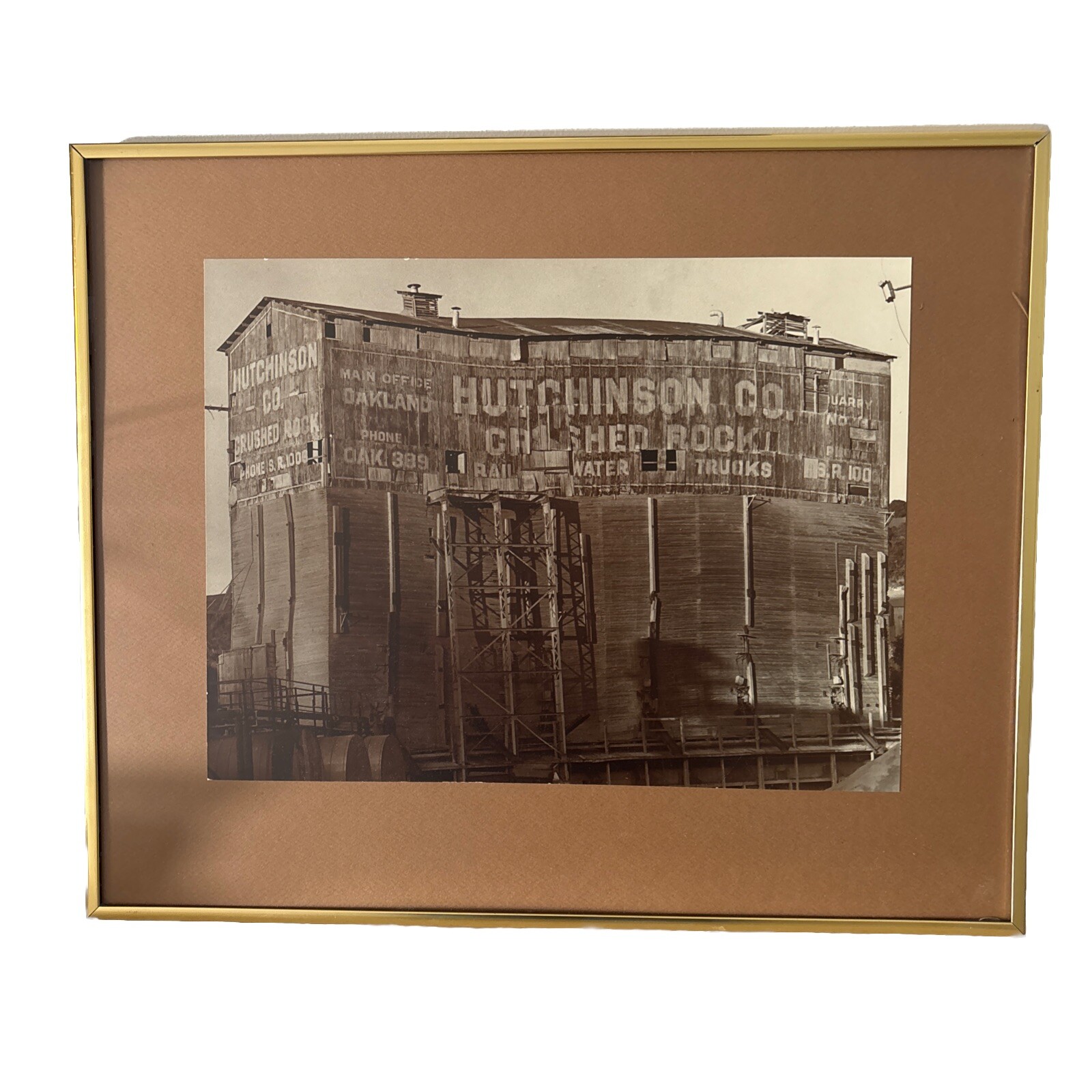 Vintage Harry Bowden Photograph Mid Century Industrial Hutchinson Oakland 1950 