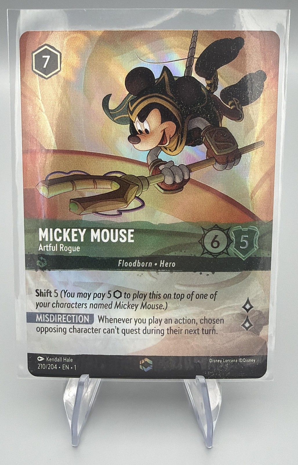 MICKEY MOUSE 2023 DISNEY LORCANA Artful Rogue ENCHANTED EN-1 FIRST CHAPTER #210