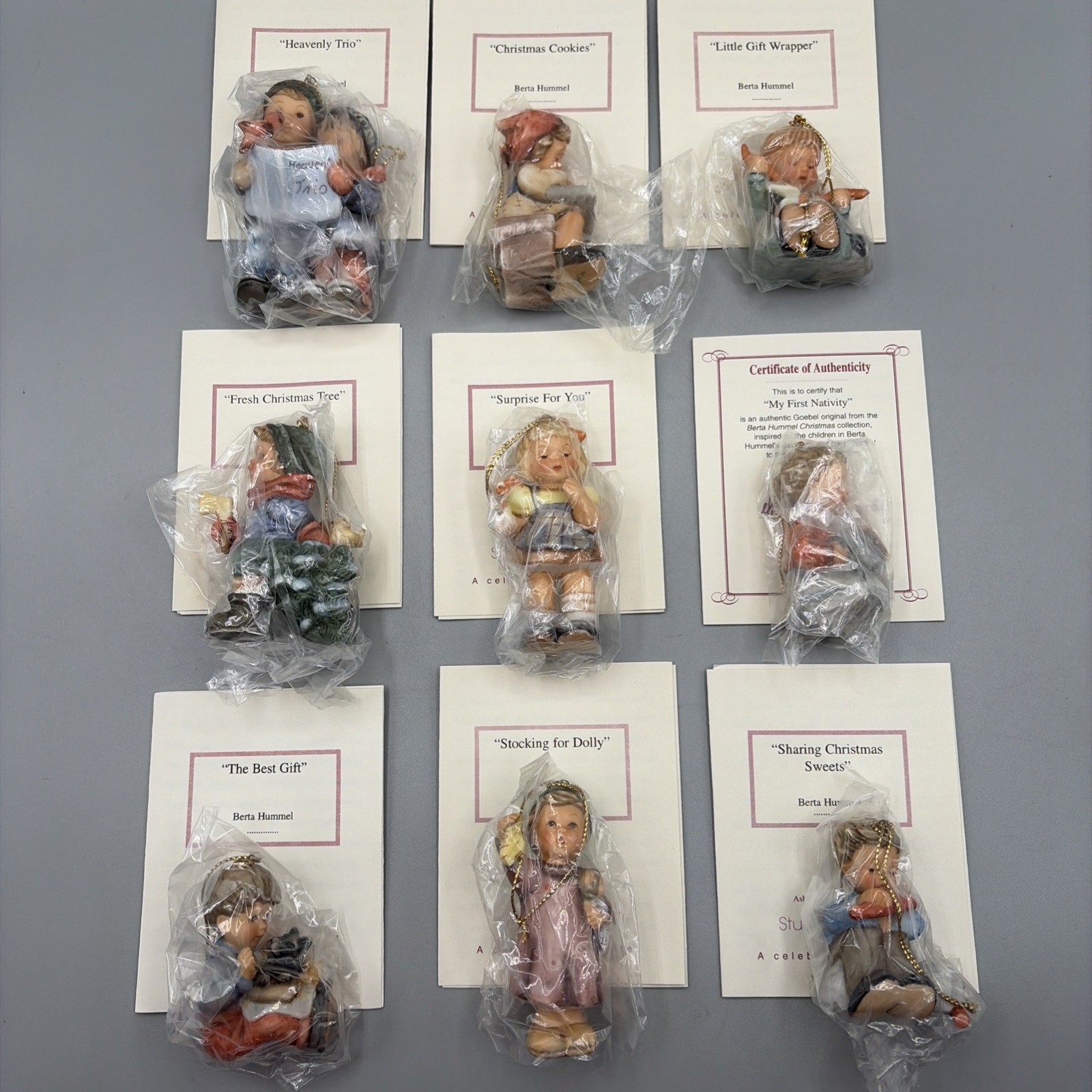 Vintage Hummel Figurines Goebel Christmas Holiday Nativity 90s Lot of 21 w COA Vintage Hummel Figurines Goebel Christmas Holiday Nativity 90s Lot of 21 w COA