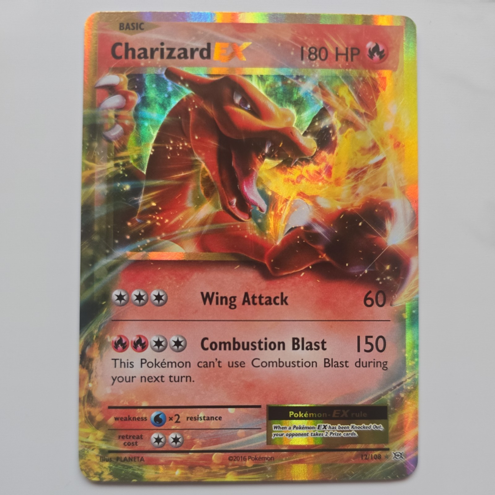 Charizard EX 12/108 Evolutions Holo