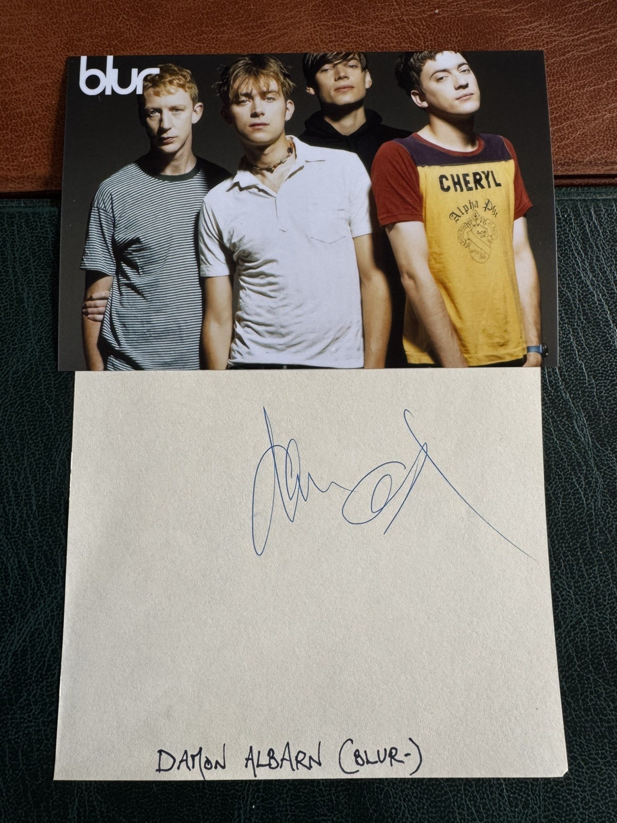 (BF1) RARE DAMON ALBARN ORIGINAL SIGNED AUTOGRAPH MUSICIAN BLUR GORILLAZ