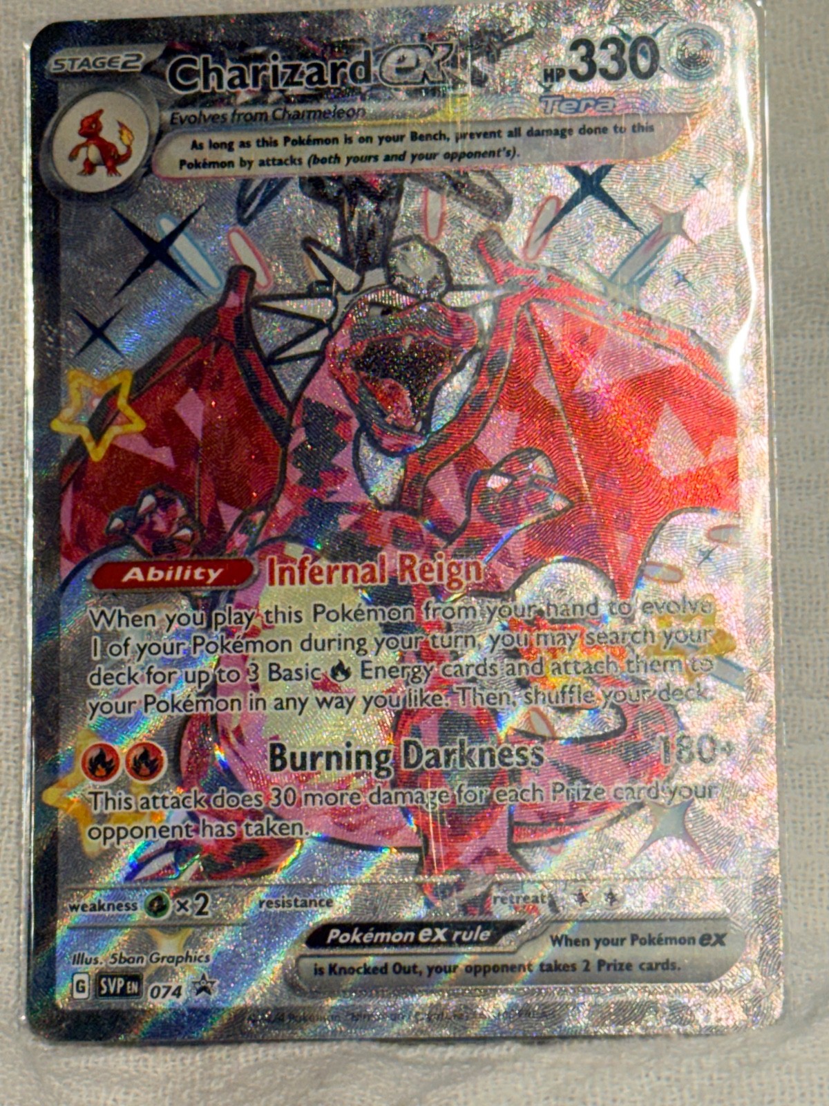 Silver Charizard ex Pokémon Card Mint Condition Silver Charizard ex Pokémon Card Mint Condition