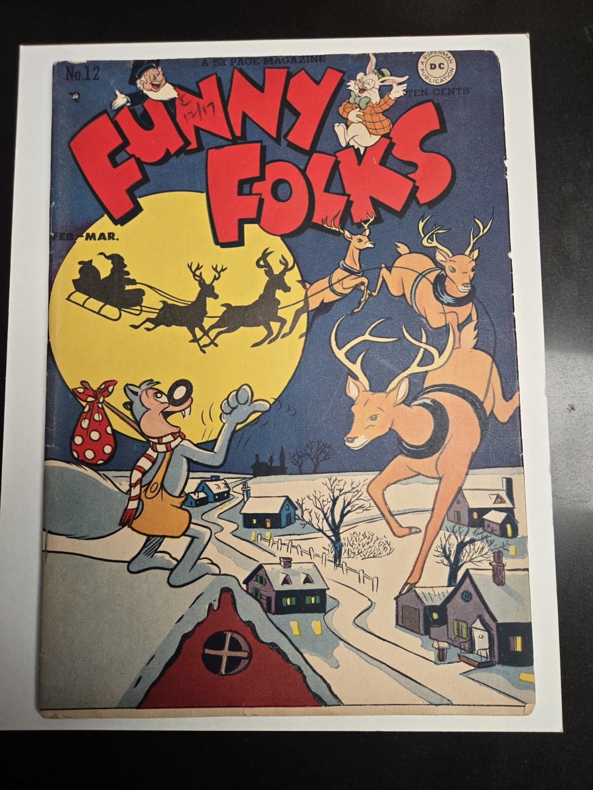 DC Funny Folks #12 Comic Book - March Issue, DC Universe Series CHRISTMAS COVER