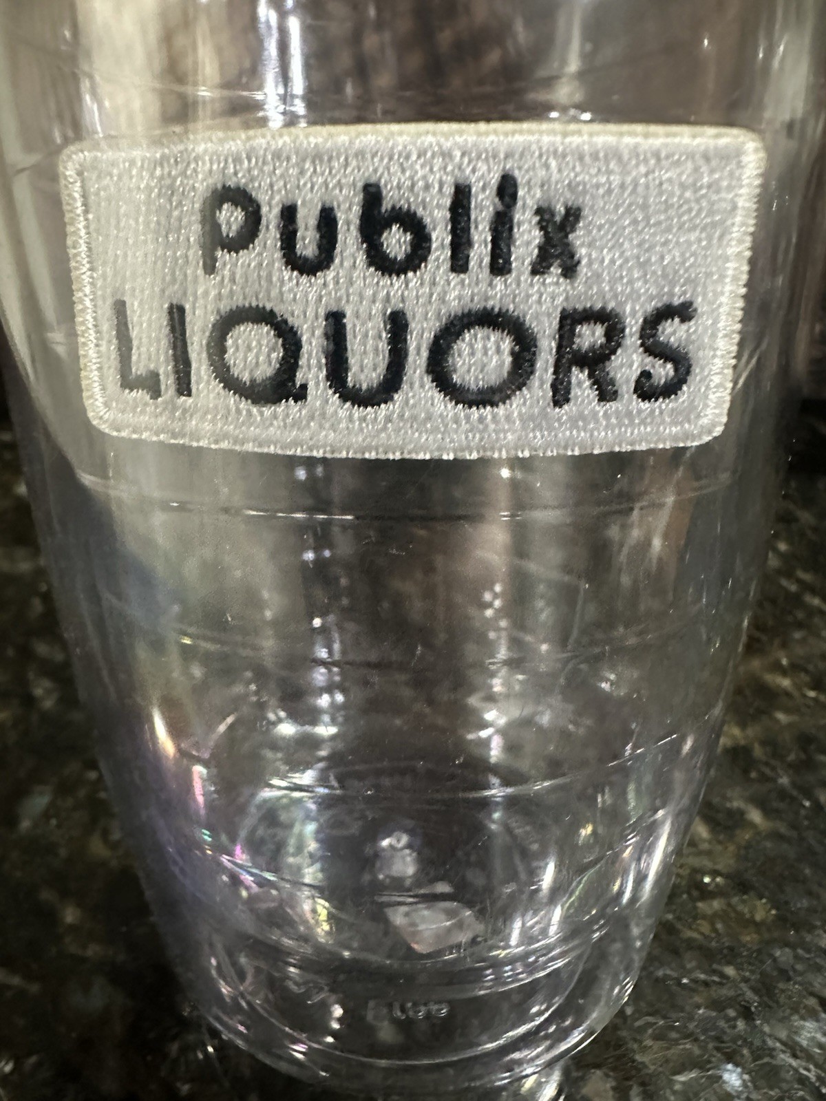 Publix Liquors Tervis Tumbler Clear Cup Miami Dolphins Logo - Patches Inside Cup