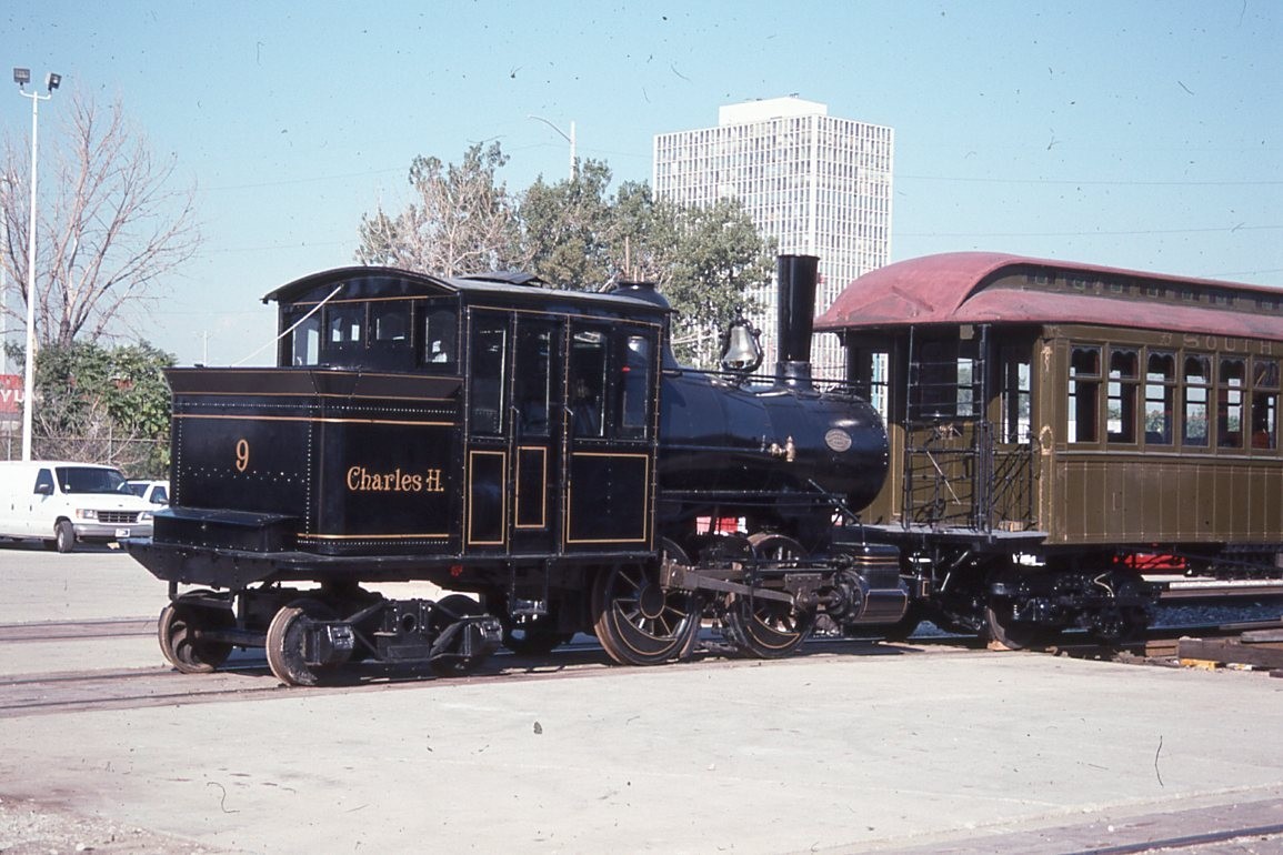 BN ORIG SLIDES (2) LSERR LAKE STREET ELEVATED RR 0-4-0T #9+CAR - CHICAGO 1997 BN ORIG SLIDES (2) LSERR LAKE STREET ELEVATED RR 0-4-0T #9+CAR - CHICAGO 1997
