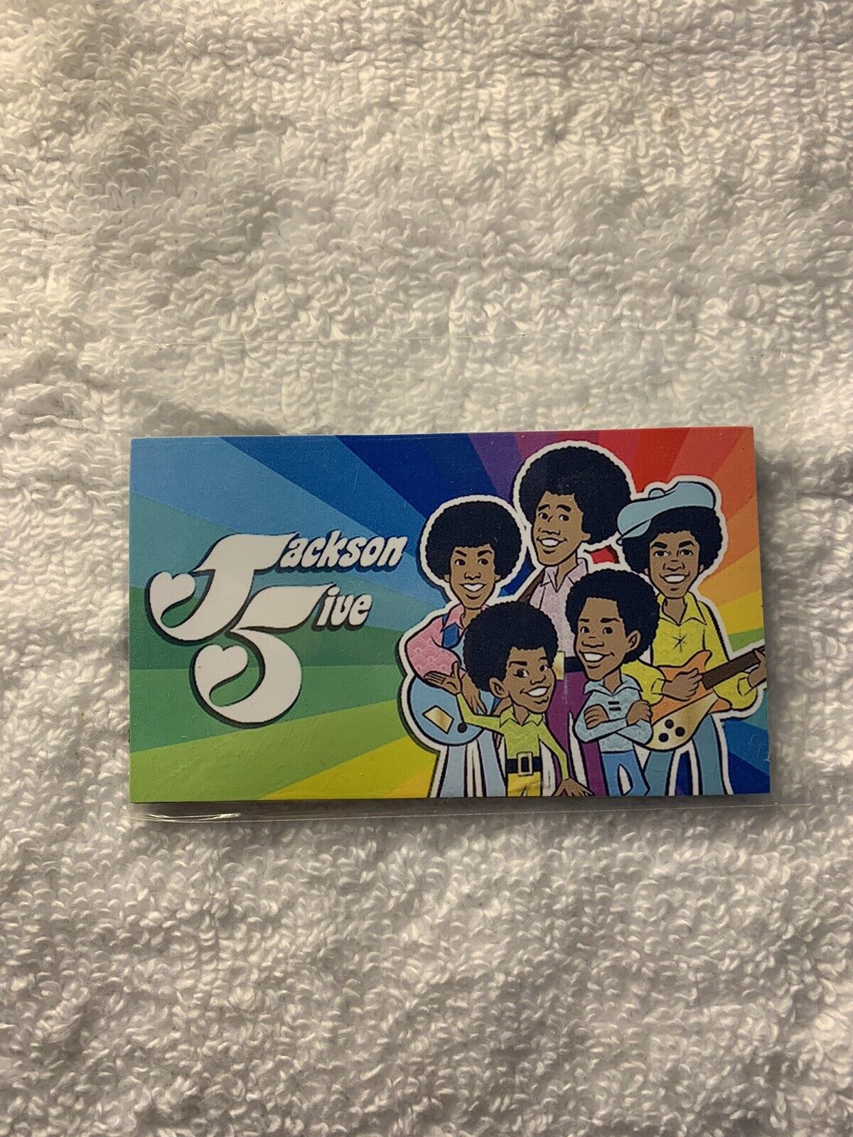 RARE Jackson 5 ‎♫ Jackson 5ive Cartoon Character Refrigerator Magnet ‎♫