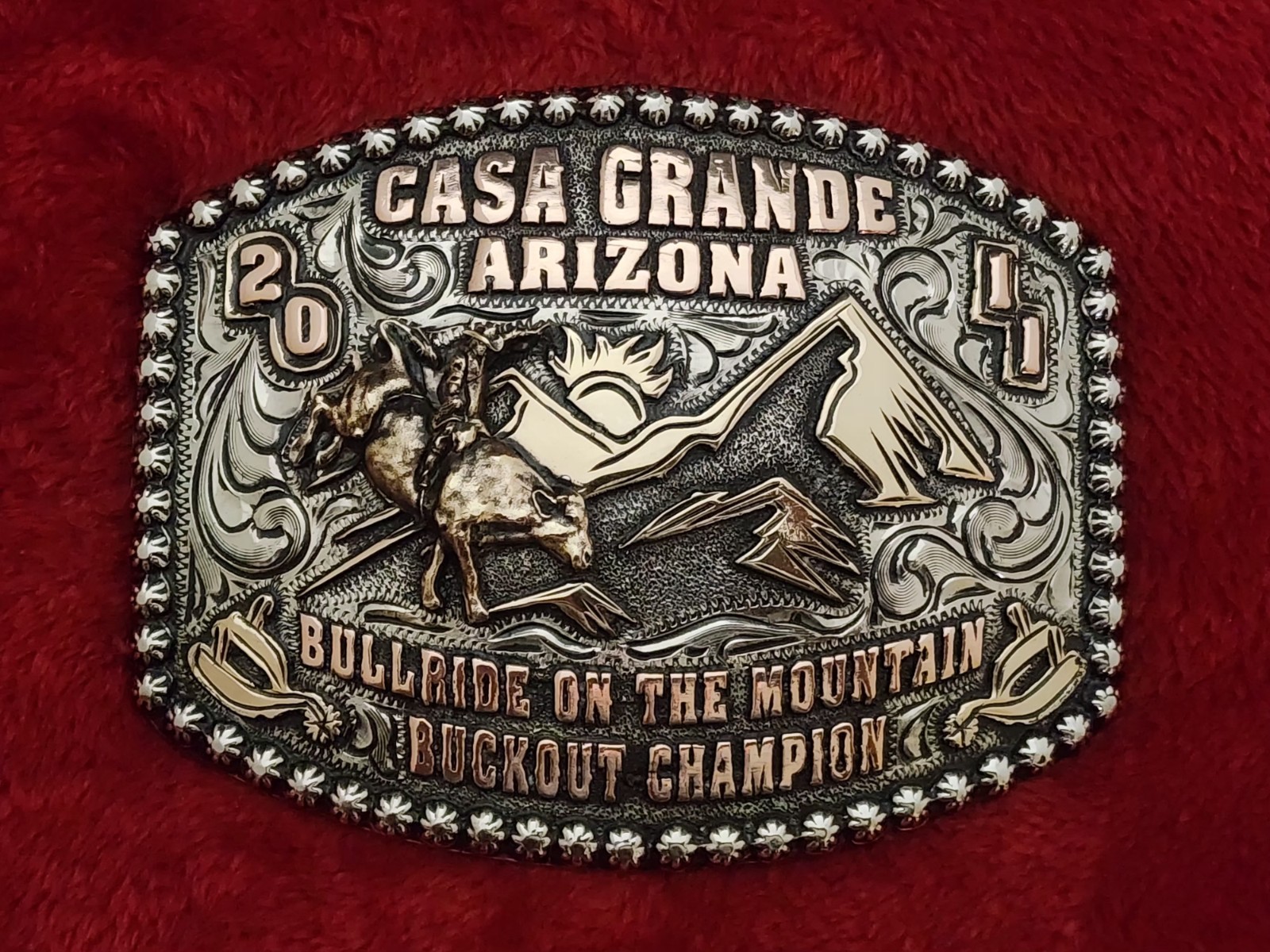 Rodeo X~Treme BULLRIDING Champion☆2011☆Casa Grande Arizon☆Trophy Buckle☆Rare☆401