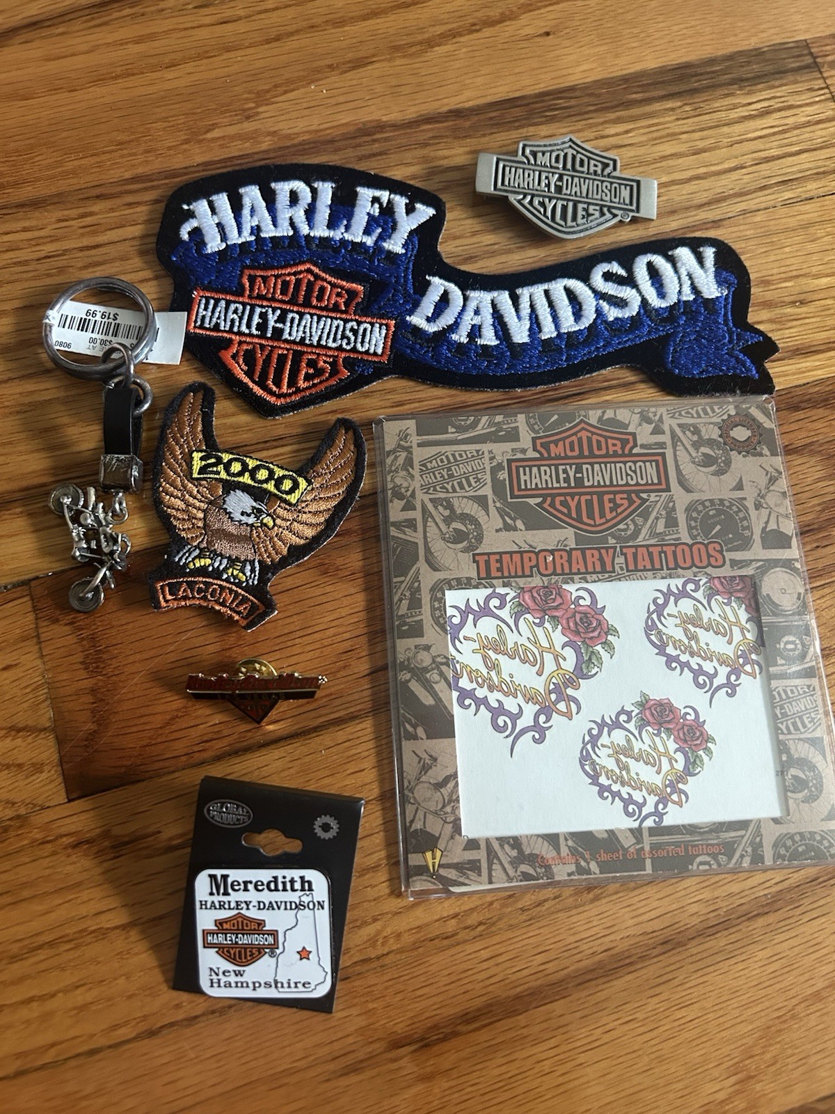 Harley Davidson Patch And Misc HD Paraphernalia