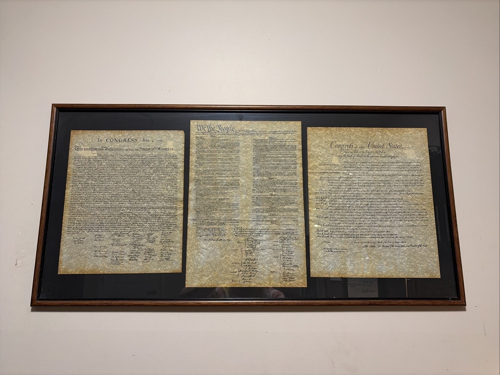 US Constitution: Declaration of Independence, Bill of Rights, and Amendments