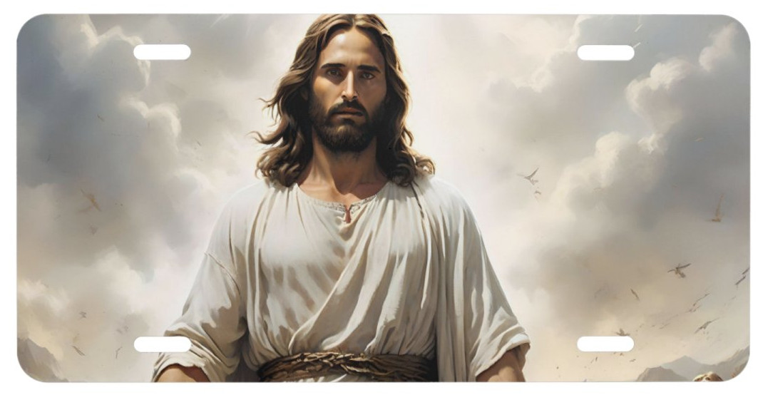 Jesus Christ Lord Savior Novelty License Plate Aluminum Christian Decor