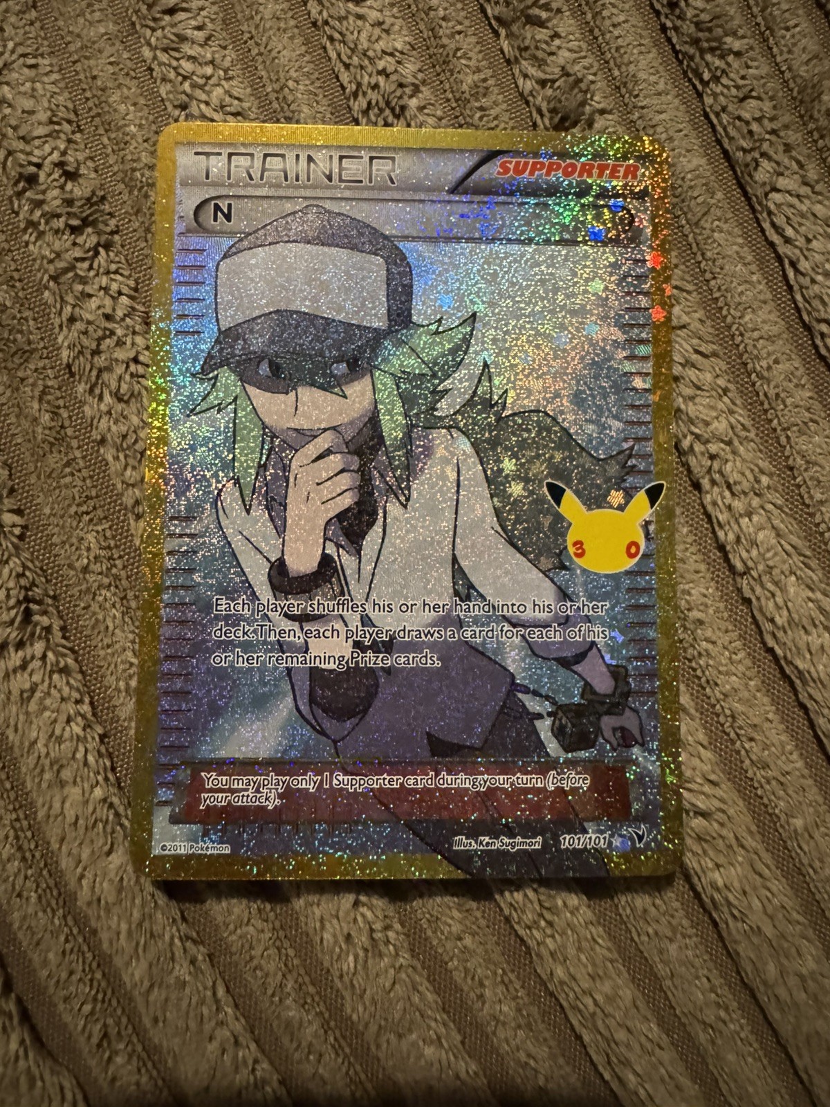 Pokemon 30th Anniversary N Trainer 101/101 English Pokemon 30th Anniversary N Trainer 101/101 English