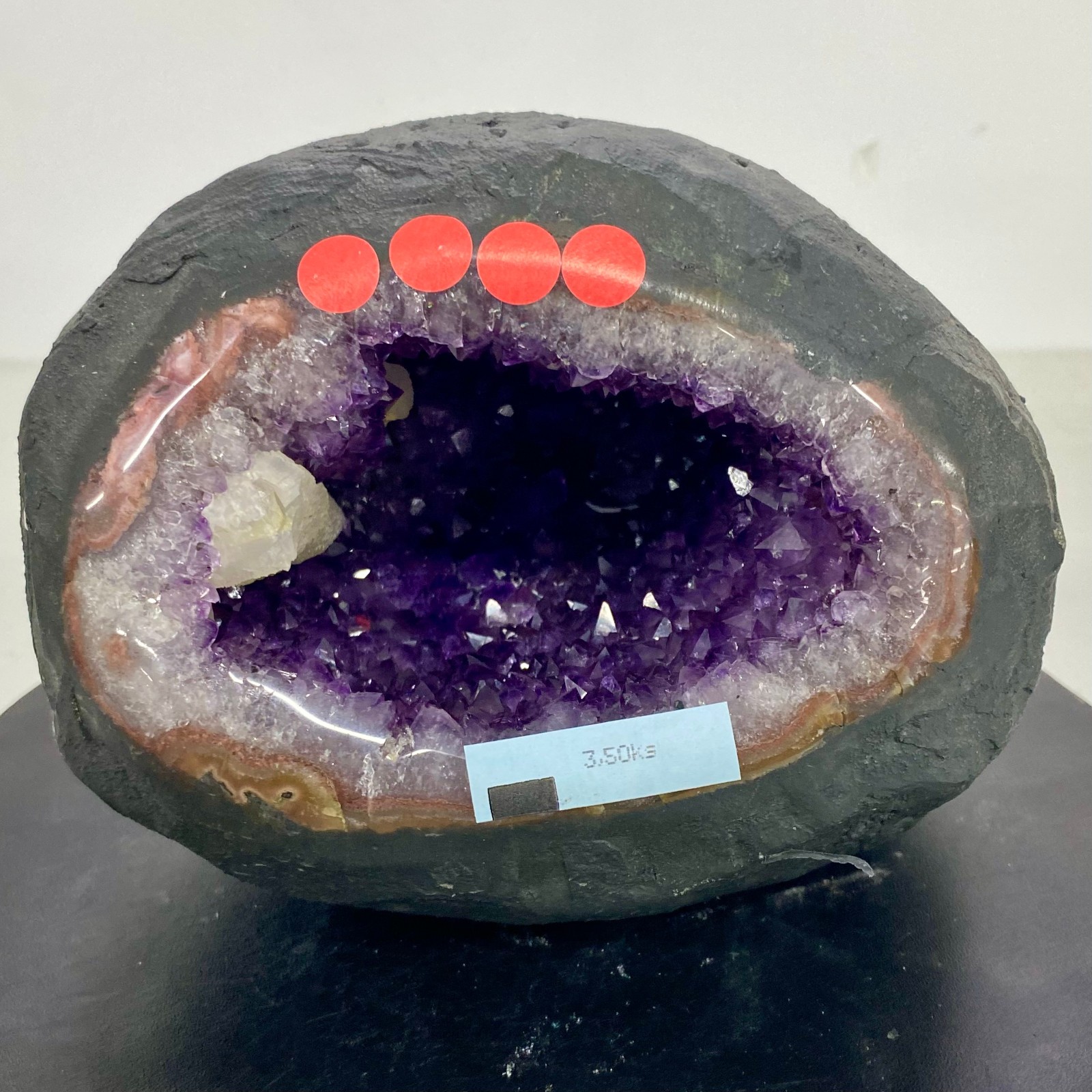7.69LB Natural Amethyst geode quartz cluster crystal specimen energy healing