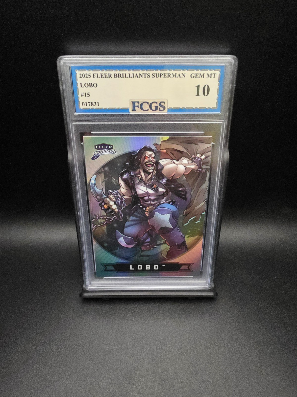 Lobo #15 (2025) Fleer Brilliants Superman - Graded 10 [FCGS] GEM-MT