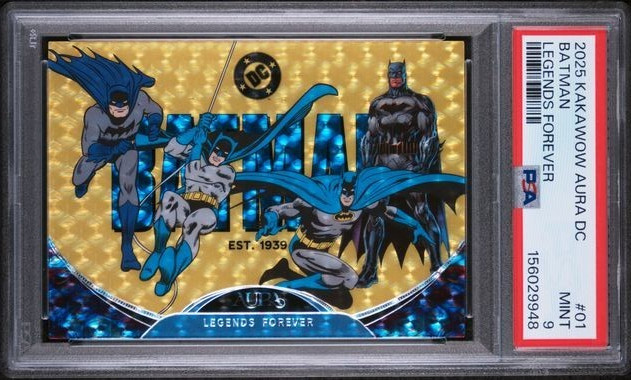 2025 KAKAWOW AURA DC BATMAN LEGENDS FOREVER #1 PSA 9