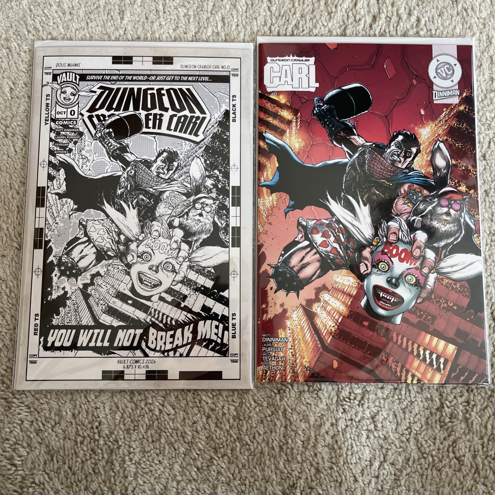 Dungeon Crawler Carl #0 NYCC 2026 Doug Mahnke Set Vault “Absolute Batman Homage”