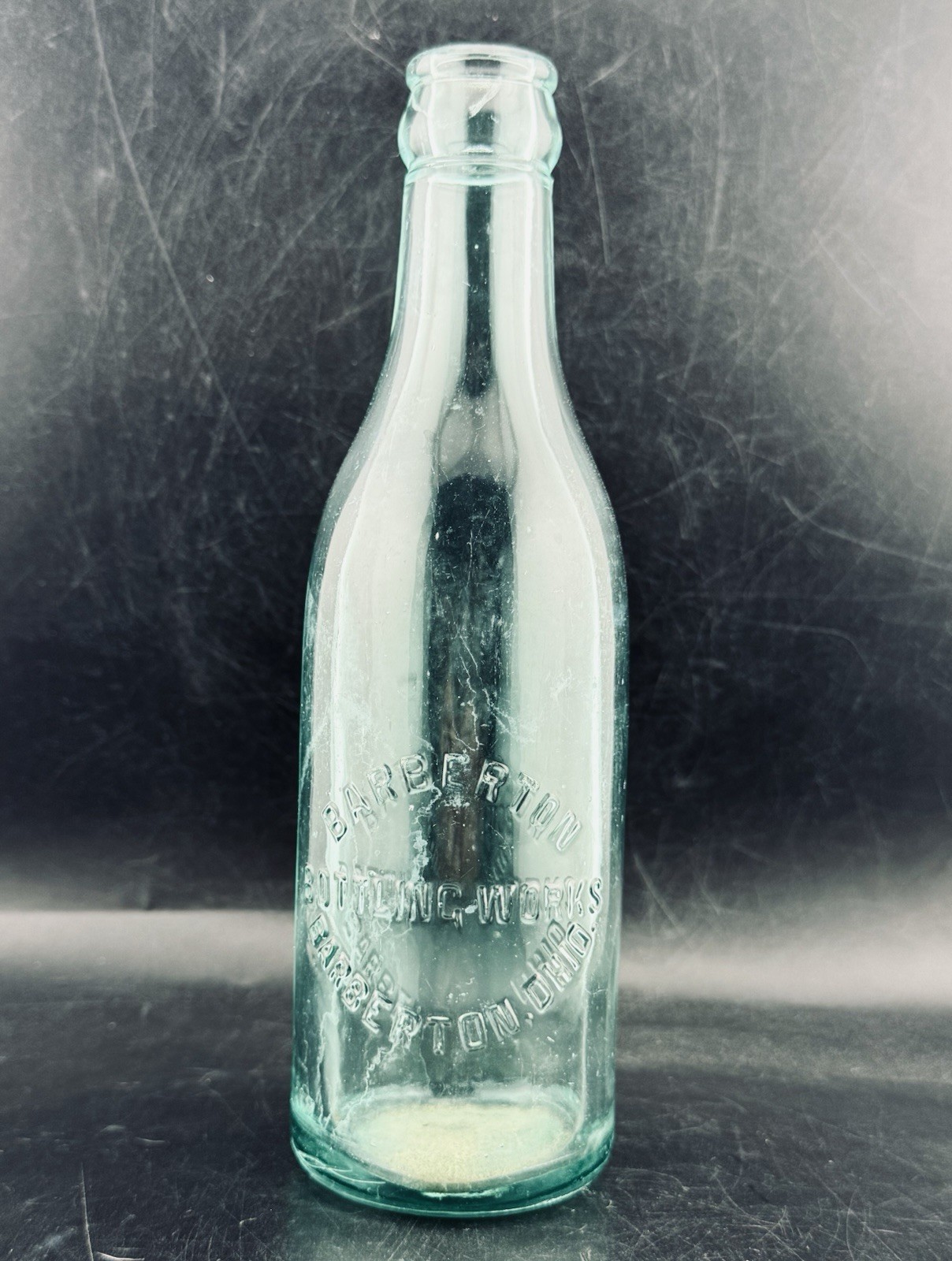 Antique Barberton Ohio Brewing Company Green Glass Early Bottle