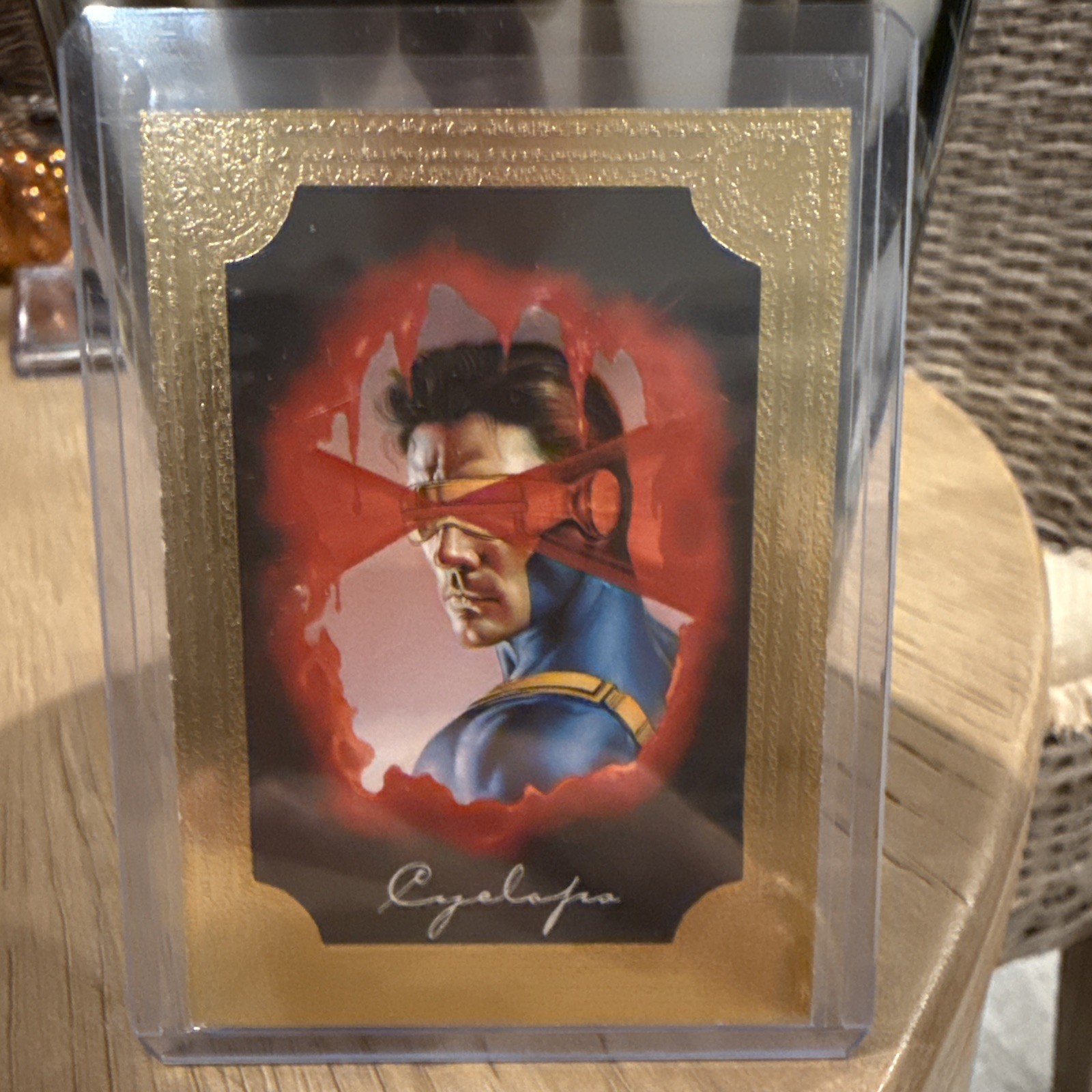 1996 Marvel Masterpieces Gold Gallery Cyclops #1 of 6 Promo 