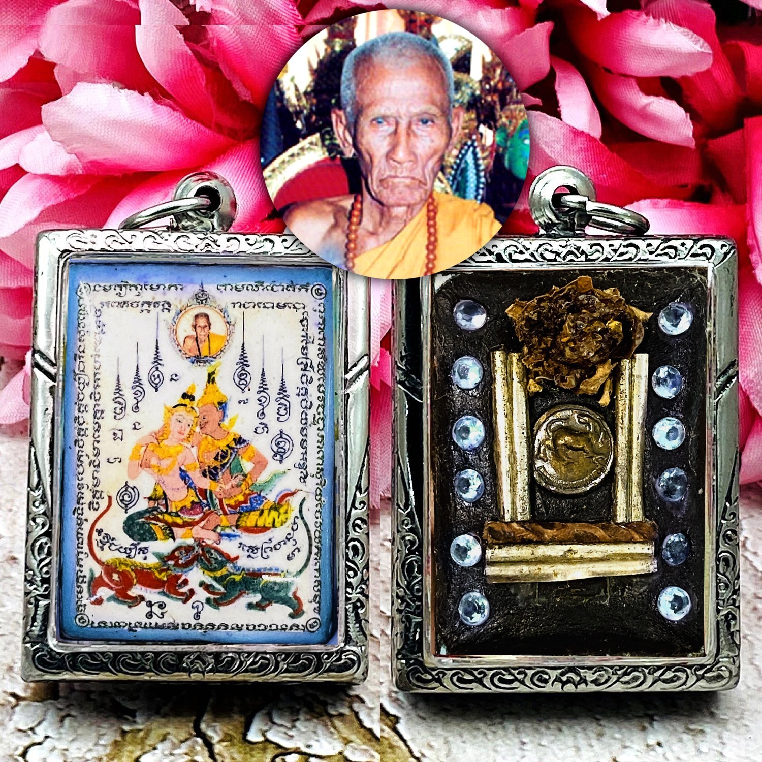 Locket Magic Phetpayatorn Attract Lust Sex Love Gay Lady Inn Thai Amulet #17525