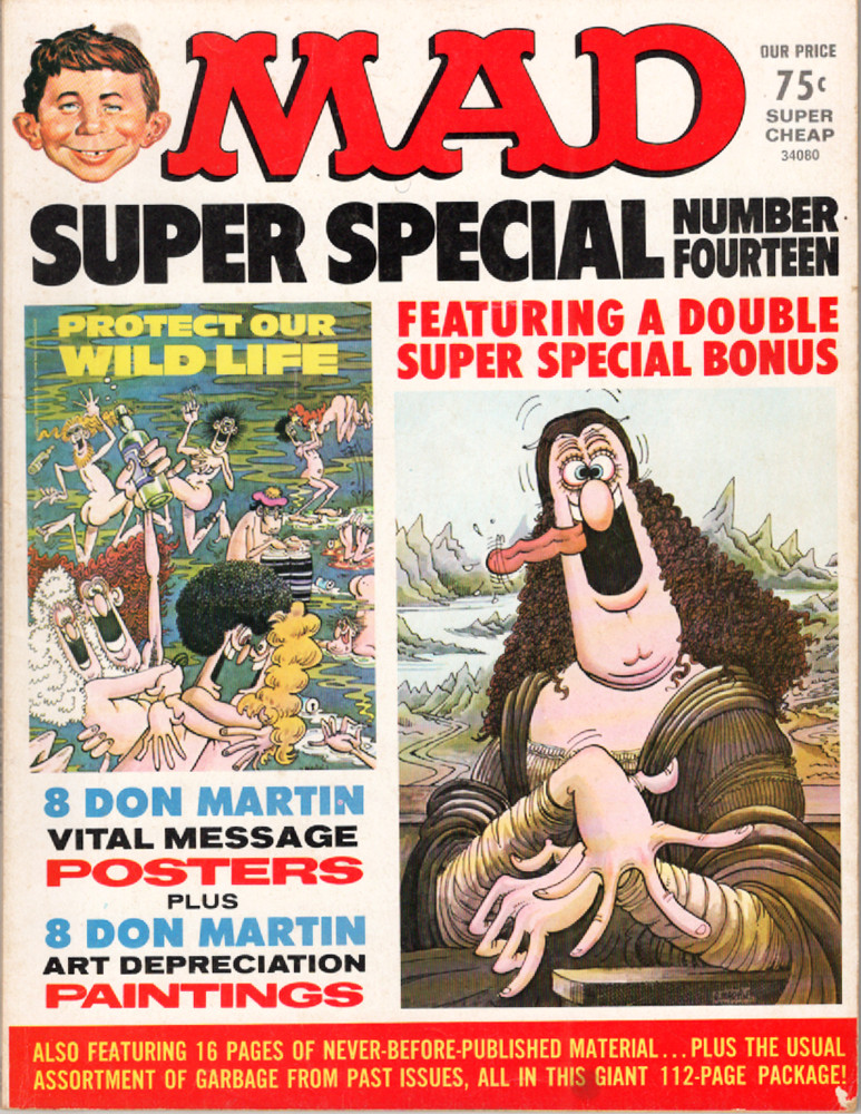 Mad Special #14, 1974, With Bonus Don Martin Posters and Paintings, 7.5 VF to 8 Mad Special #14, 1974, With Bonus Don Martin Posters and Paintings, 7.5 VF to 8