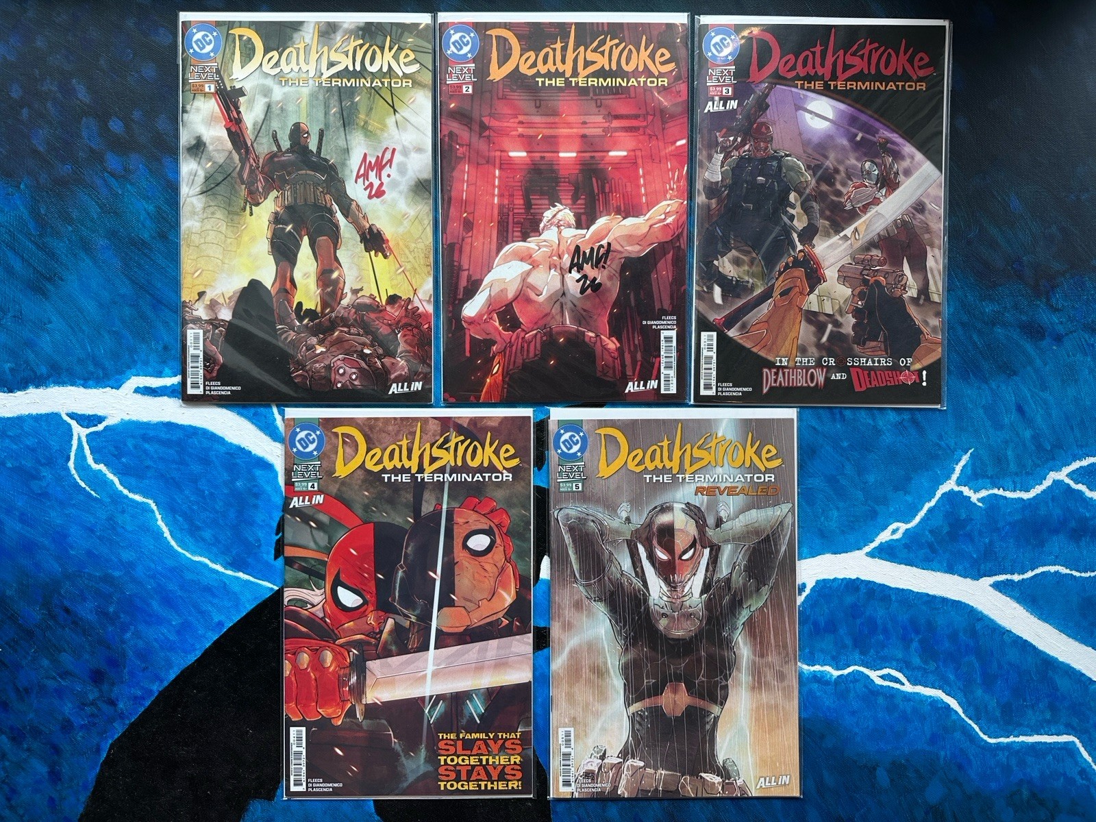Deathstroke The Terminator #1 & #2 SIGNED Fleecs 3 4 5 Cover A 1ST PRINT NM 2026