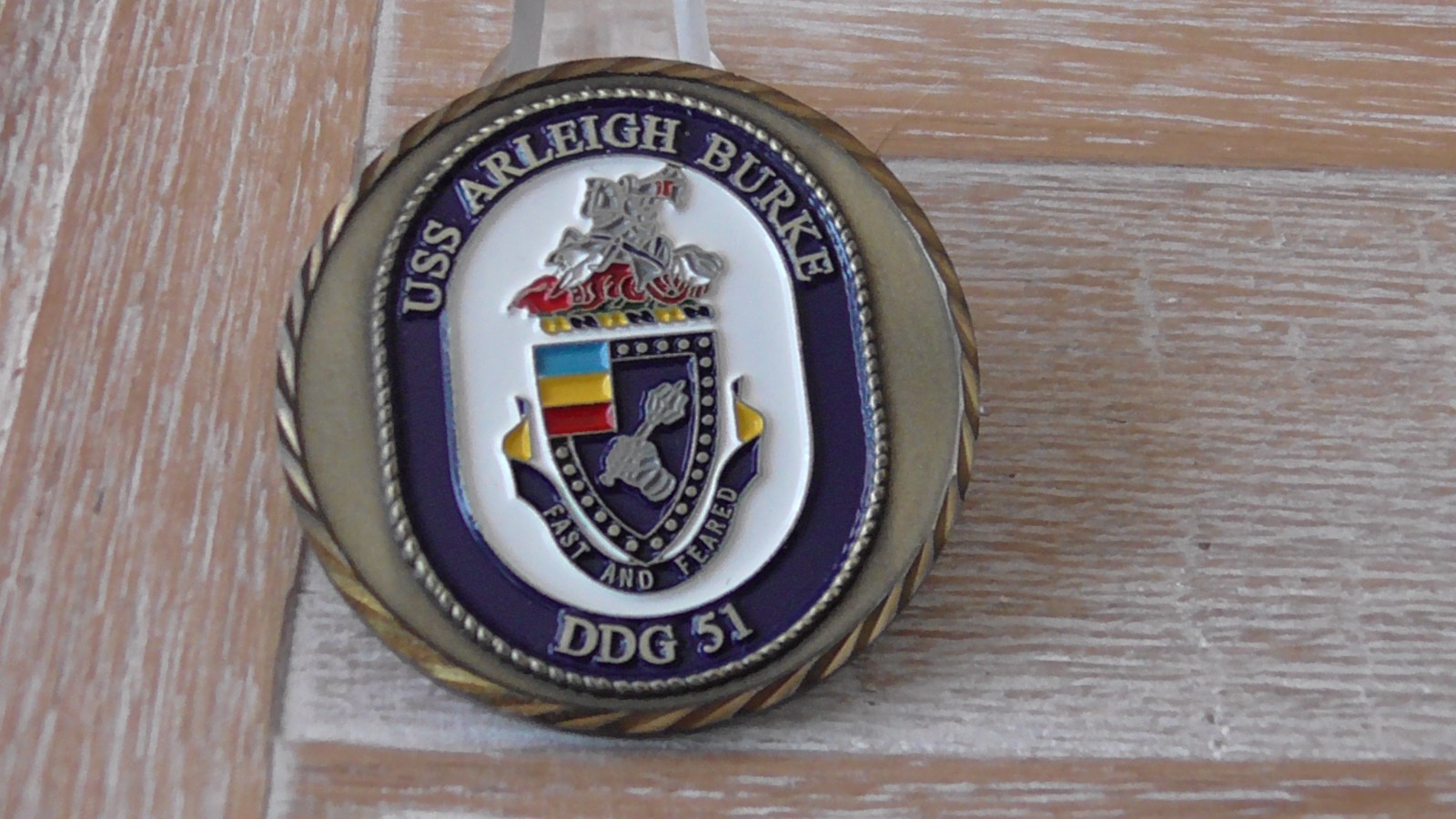 USN USS Arleigh Burke DDG 51 Challenge Coin #D543