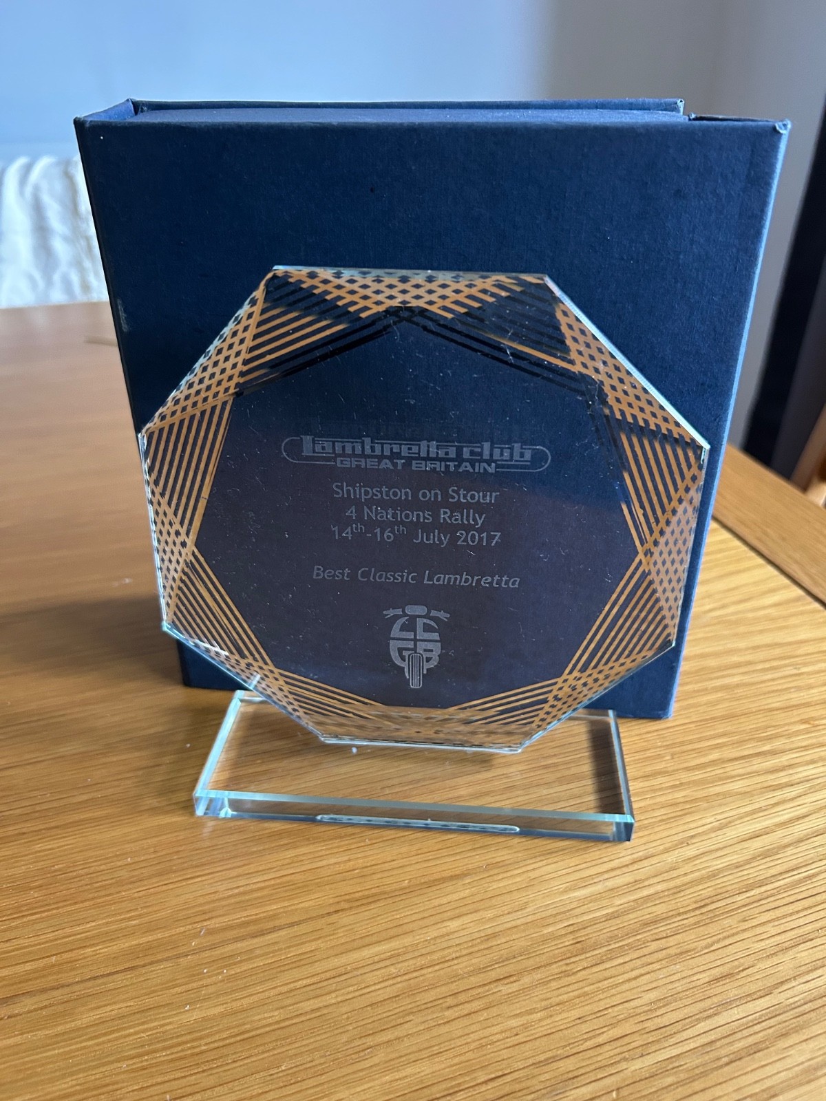 lambretta club of great britain 4 Nations scooter award Collectable item
