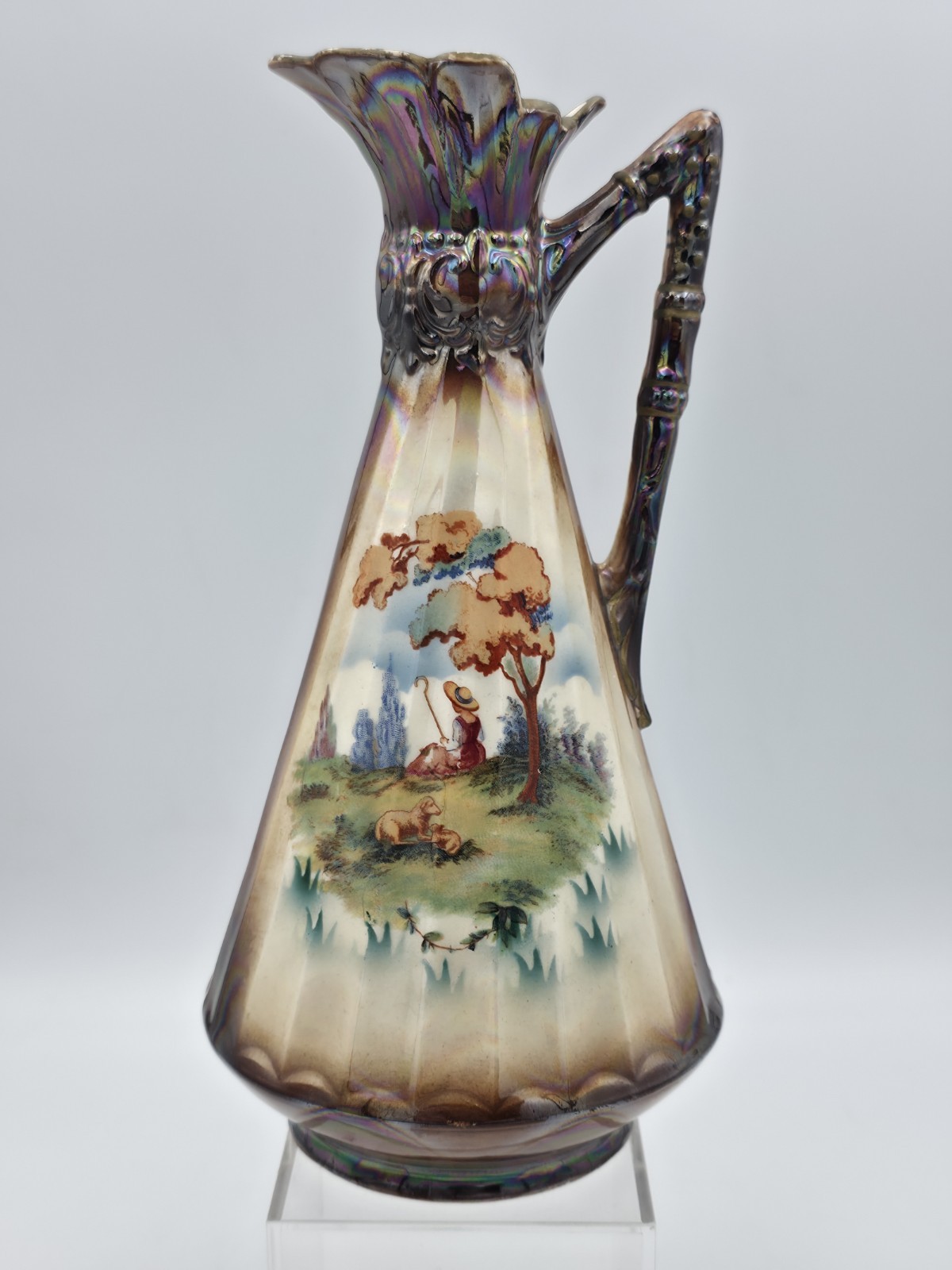 Antique Porcelian Vase Czechoslovakian Scenic Landscapes 8.5” Antique Porcelian Vase Czechoslovakian Scenic Landscapes 8.5”