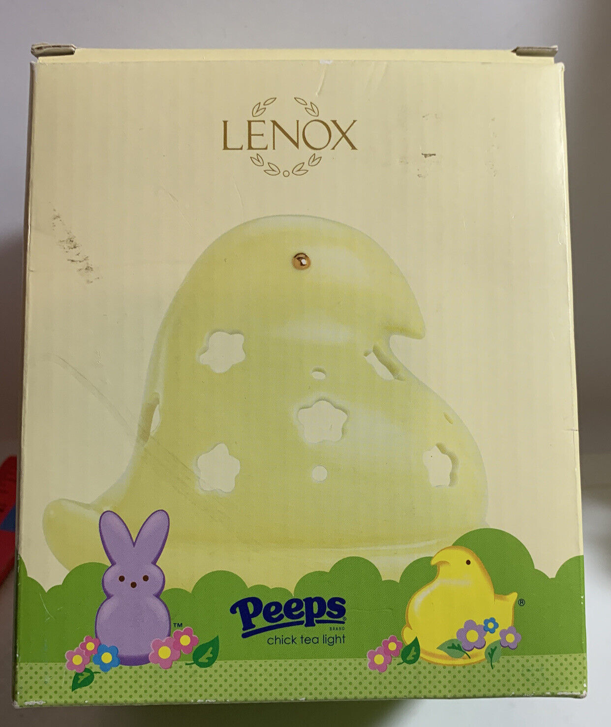 Lenox PEEPS CHICK Tea Light Votive Candle Holder Yellow Easter New in Box HTF