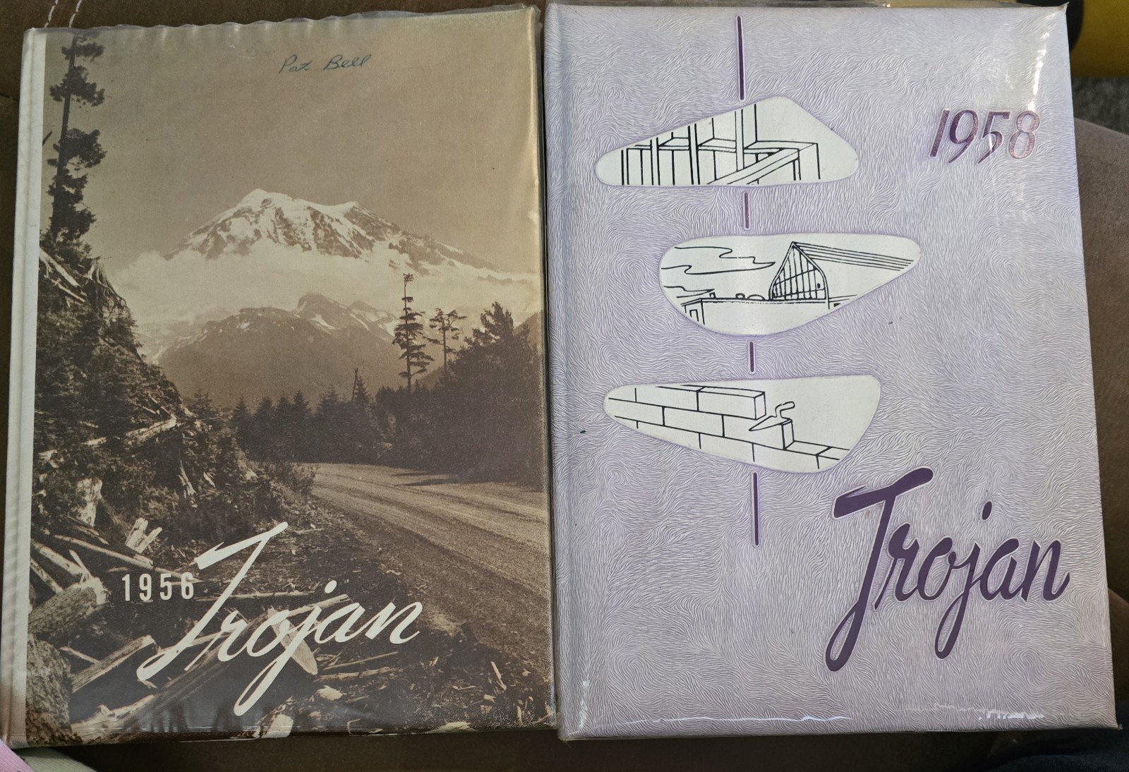 1956 1958 Yearbooks Fife Washington High School Trojans Sr High & Jr High 