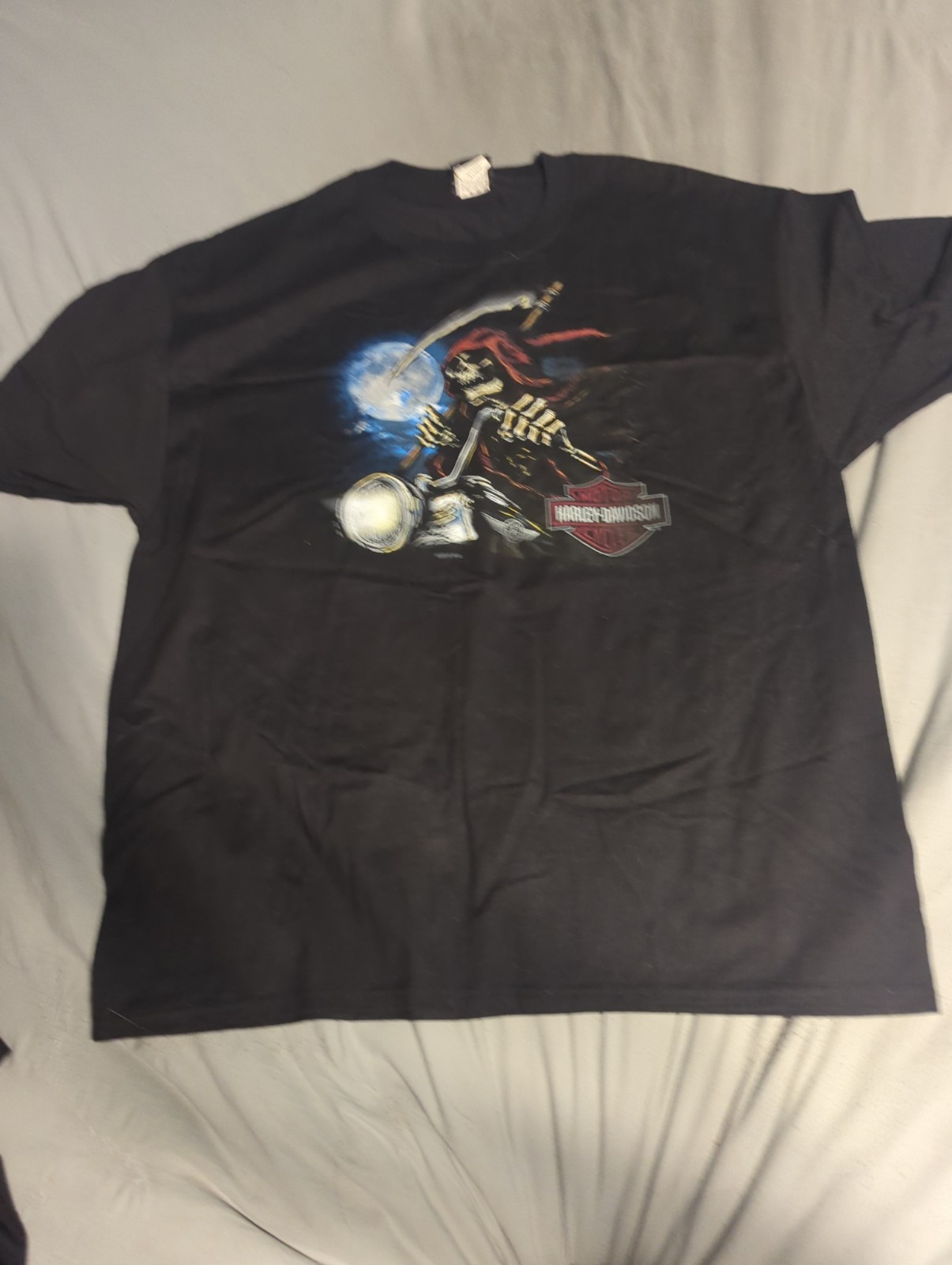 2015 Harley Davidson Grim Reaper Black Tee
