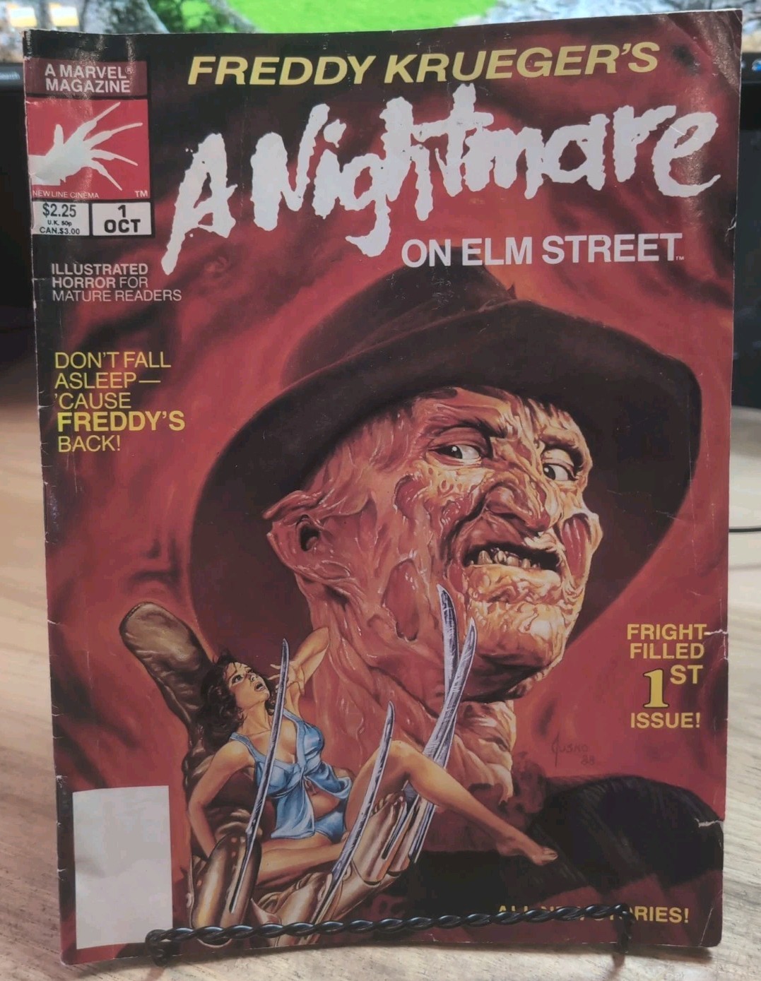 Marvel Comics Freddy Krueger\'s A Nightmare on Elm Street #1 Oct 1989 Illustrated Marvel Comics Freddy Krueger\'s A Nightmare on Elm Street #1 Oct 1989 Illustrated