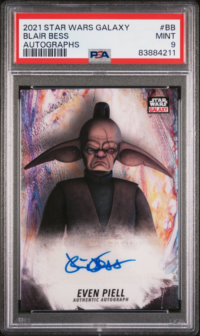 2021 Topps Chrome Star Wars Galaxy Autographs Blair Bess Autographs PSA 9 #BB