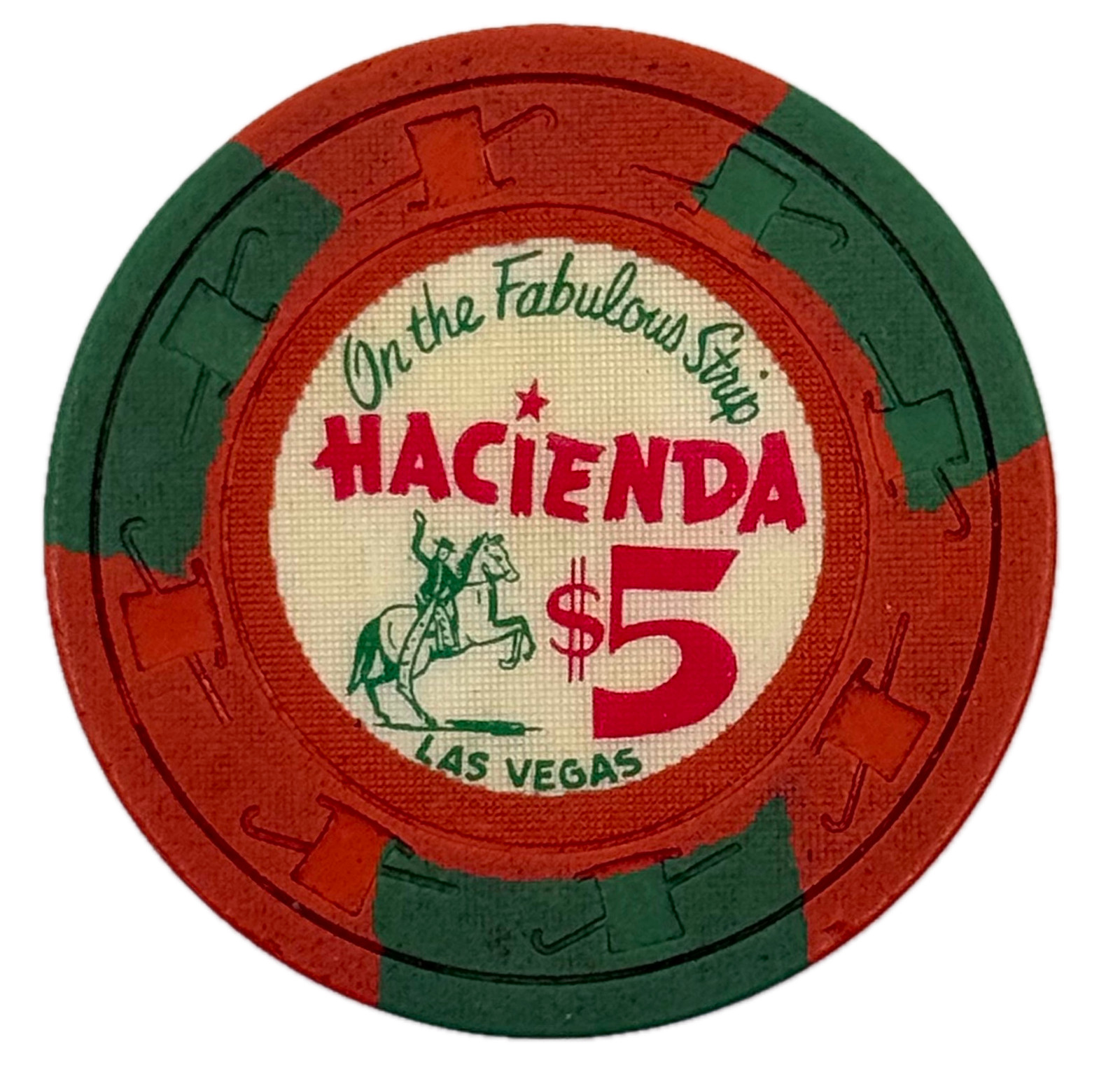 Hacienda Casino Las Vegas NV $5 Chip 1974