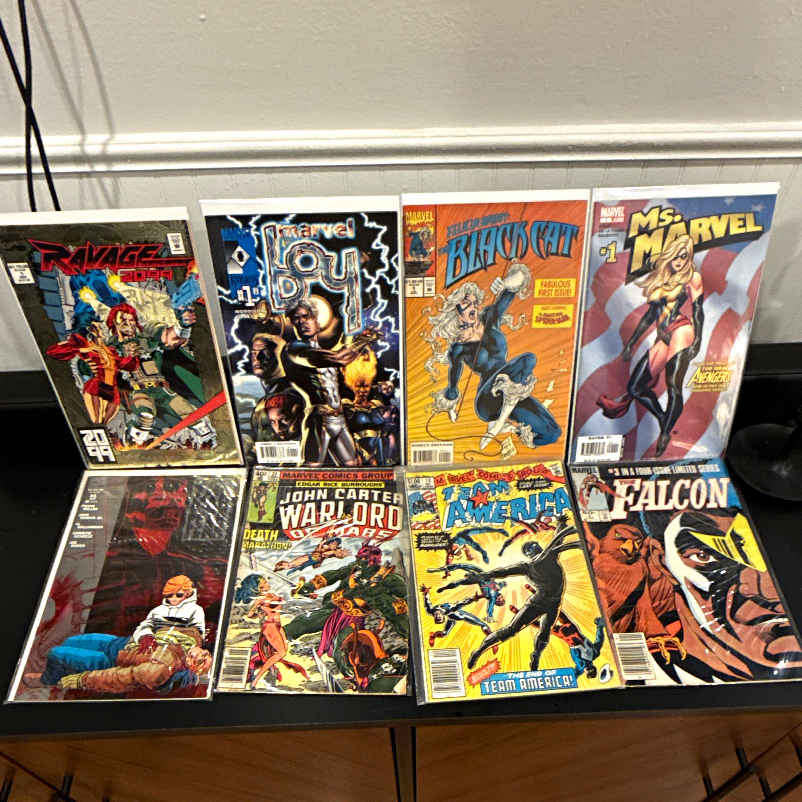 Marvel Comic Lot of 8: Marvel Boy, Black Cat, Ms. Marvel, Daredevil, Ravage #1