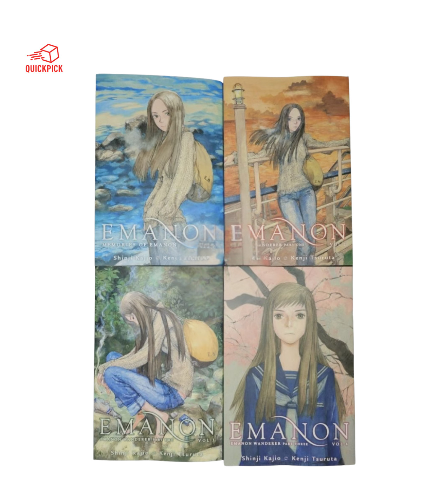 Emanon Memories of Emanon Vol.1–4 Full Set Manga English Version by Shinji Kajio