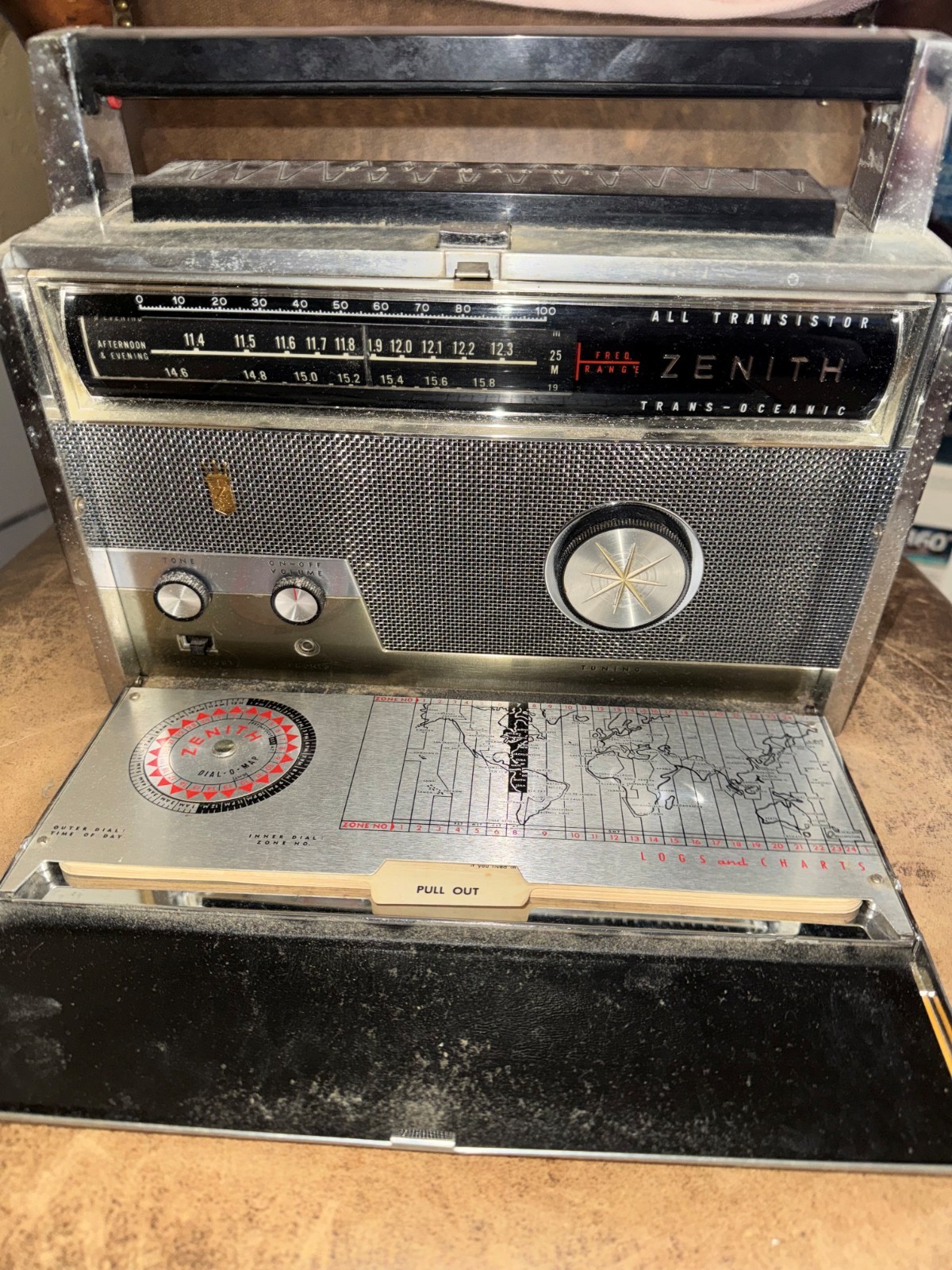 Zenith Royal Trans-Oceanic 1000-1 Shortwave Radio ham fm am sw weather marine