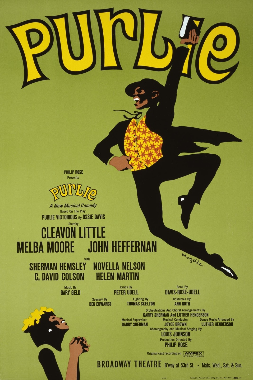 🎭 Purlie Musical Comedy Poster - 1970 Broadway Theatre 16x24” - Premium Art