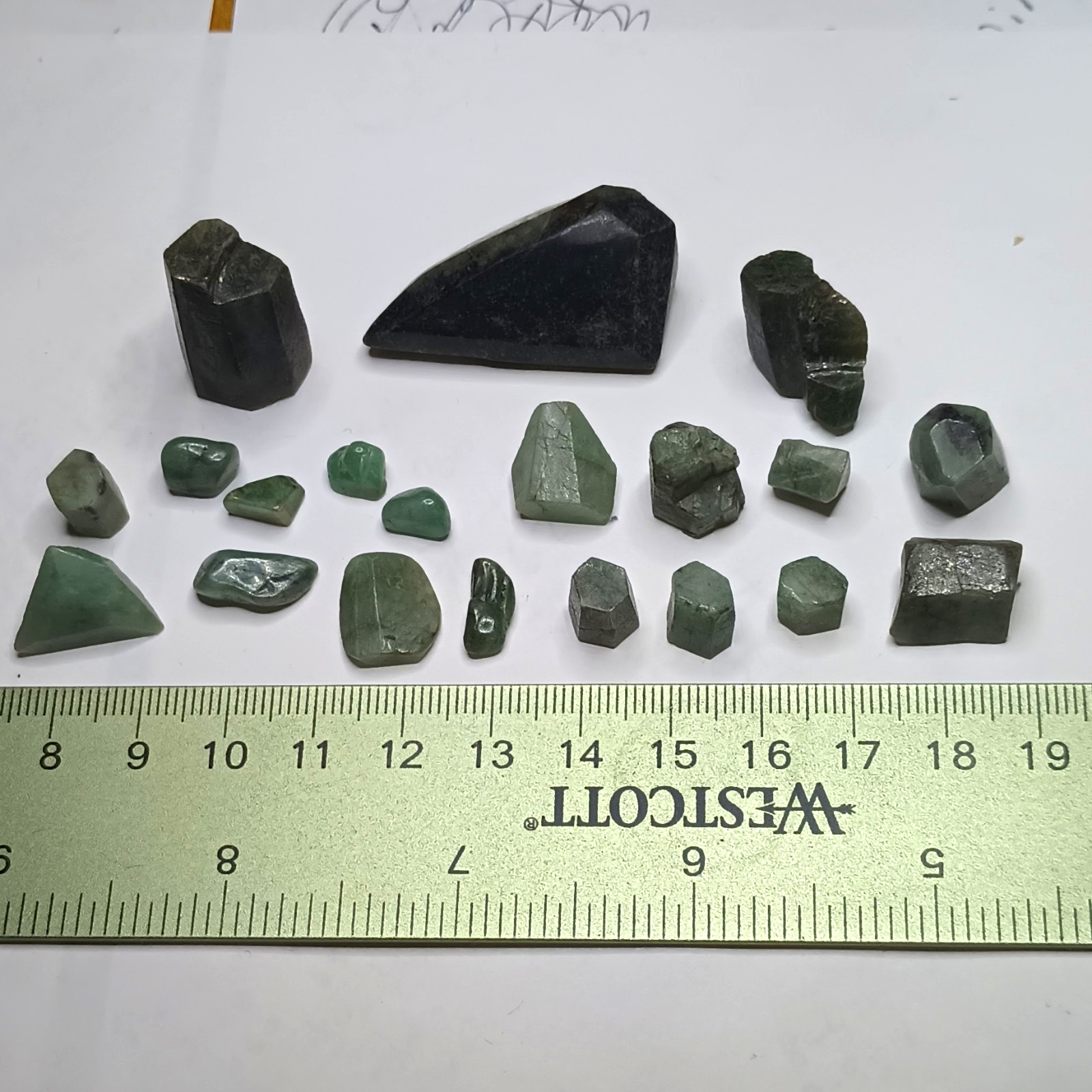 203 tcw Colombian Emerald Collection, 20 pieces