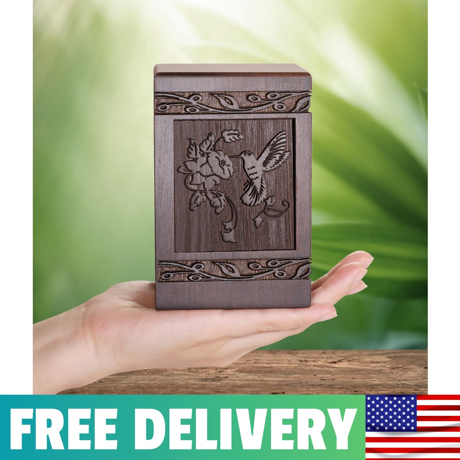 DGDCDV Small Keepsake Sharing Urn for Ashes Wooden Mini Set 1, Walnut DGDCDV Small Keepsake Sharing Urn for Ashes Wooden Mini Set 1, Walnut