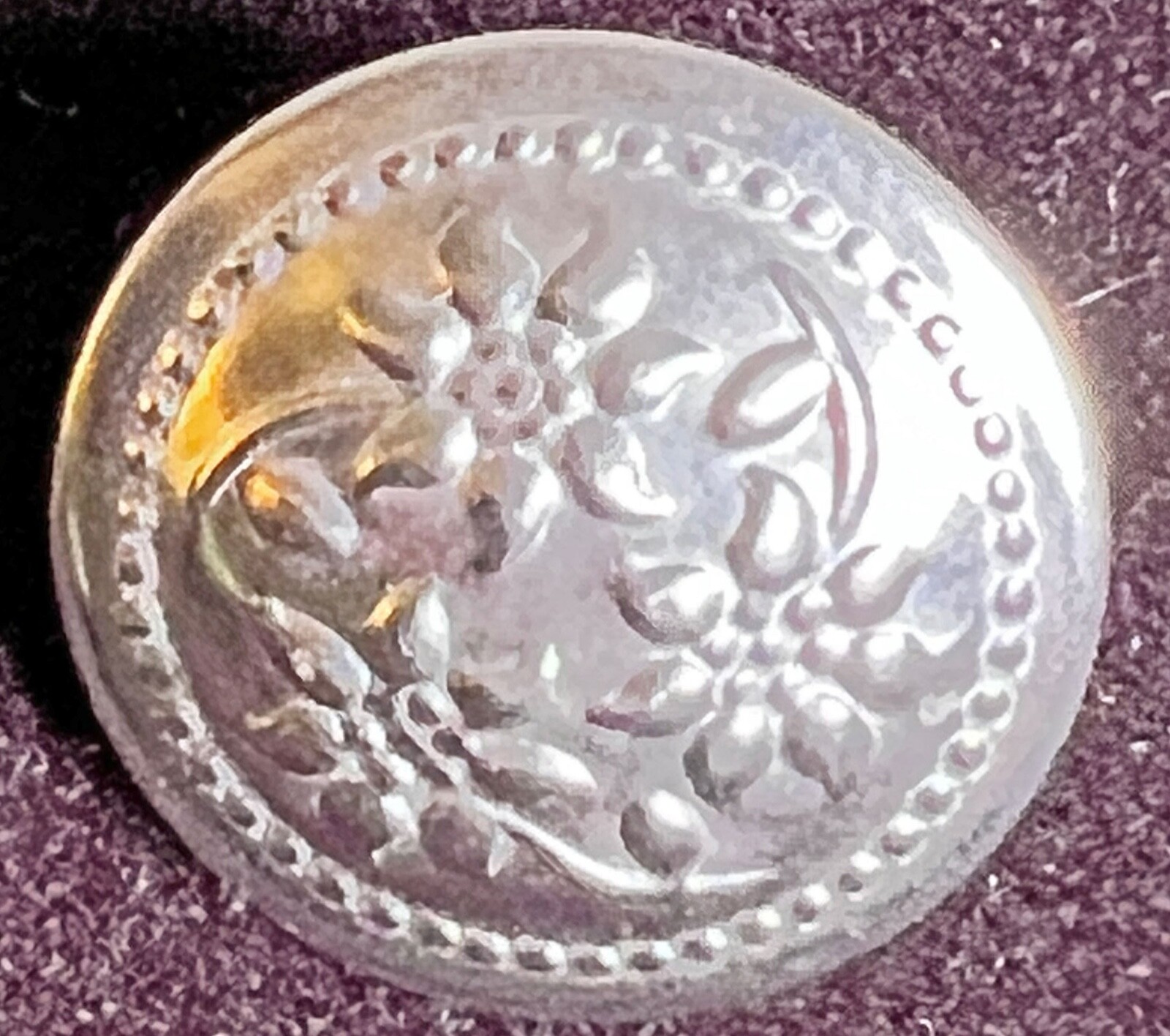 20 Vintage Bavarian Silvery Edelweiss Dirndl Buttons  A005