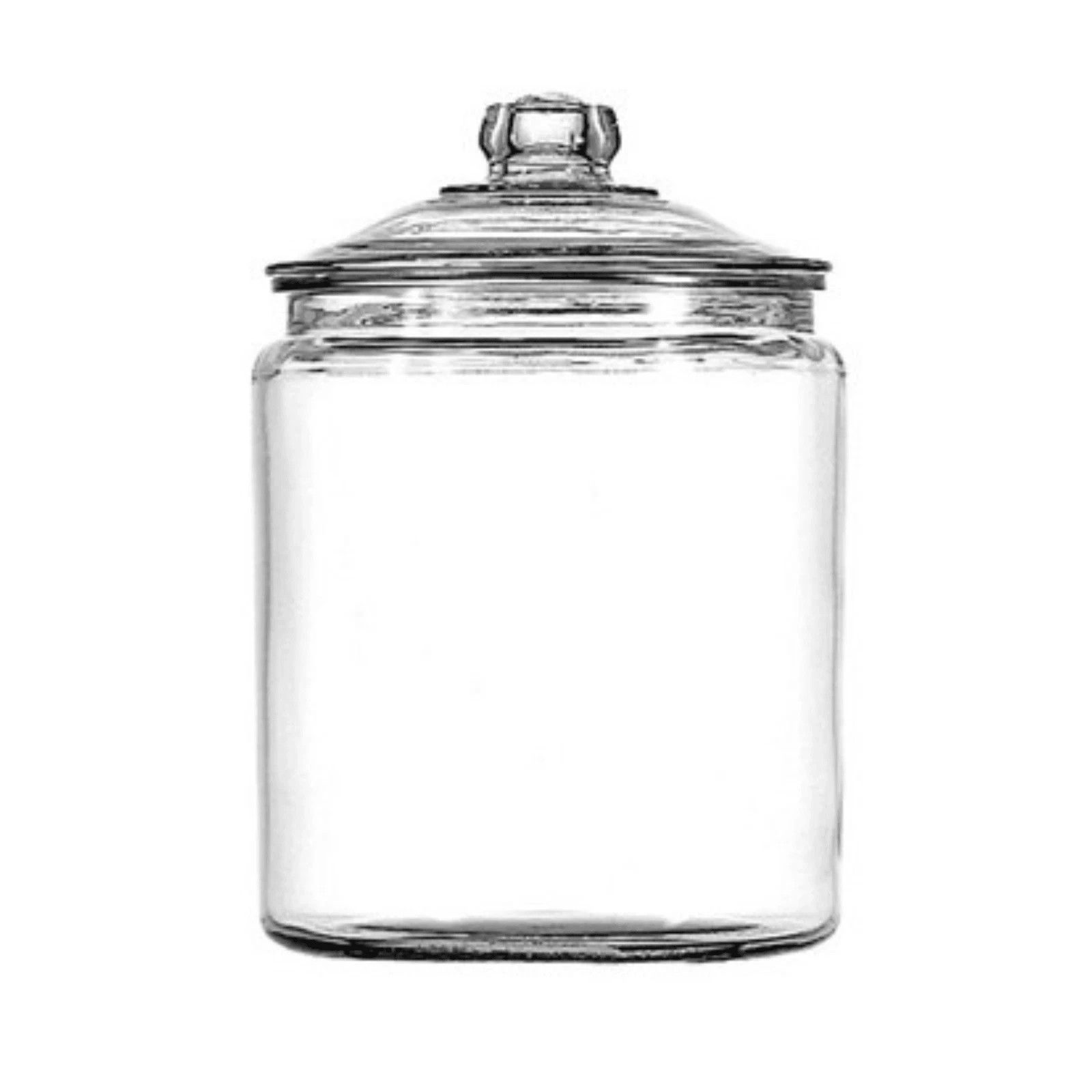 Heritage Hill Glass Jar with Lid, 1/2 Gallon,Best Used  Pantry Jar Storage New..
