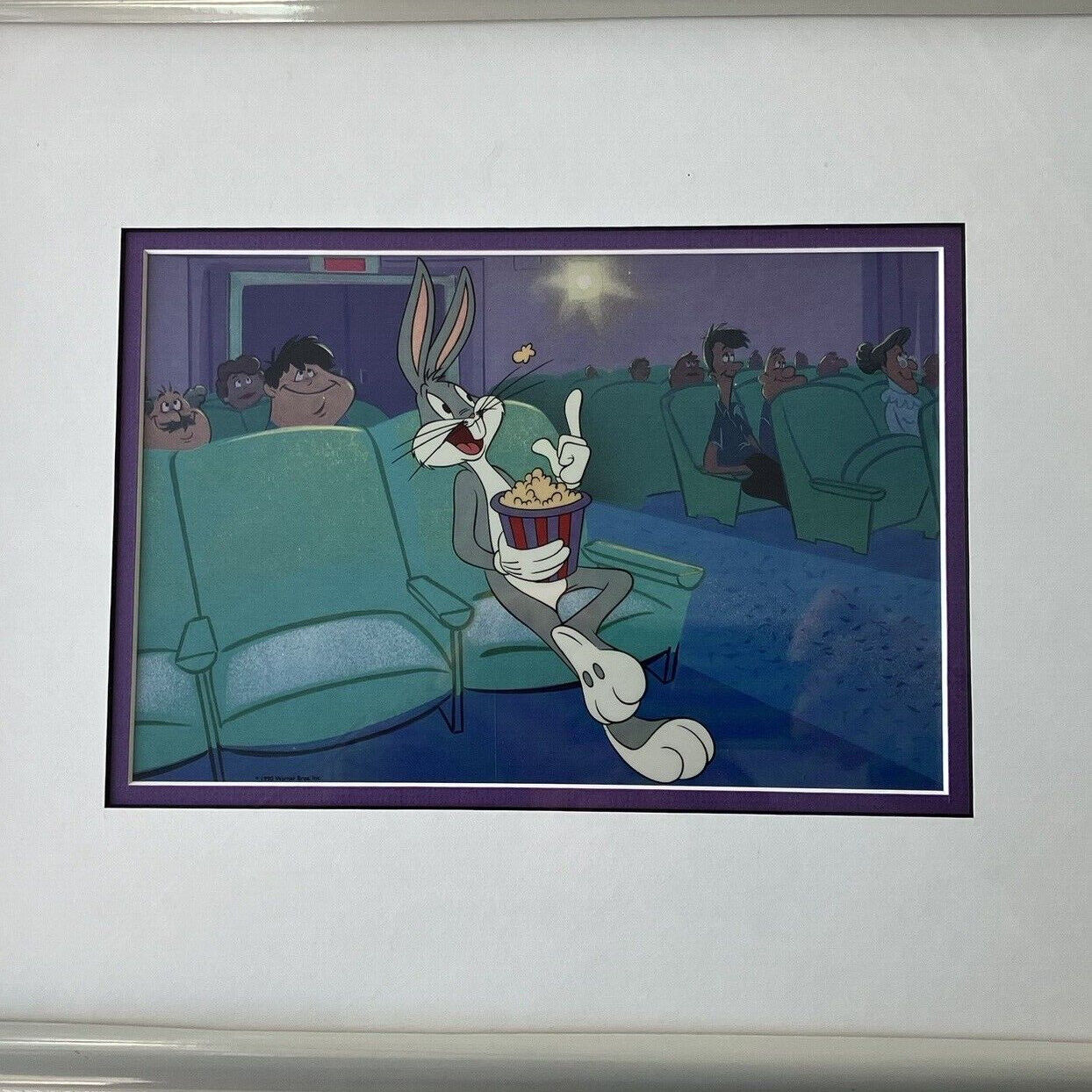 Bugs Bunny At The Movies Animation Seri Cel Custom Framed